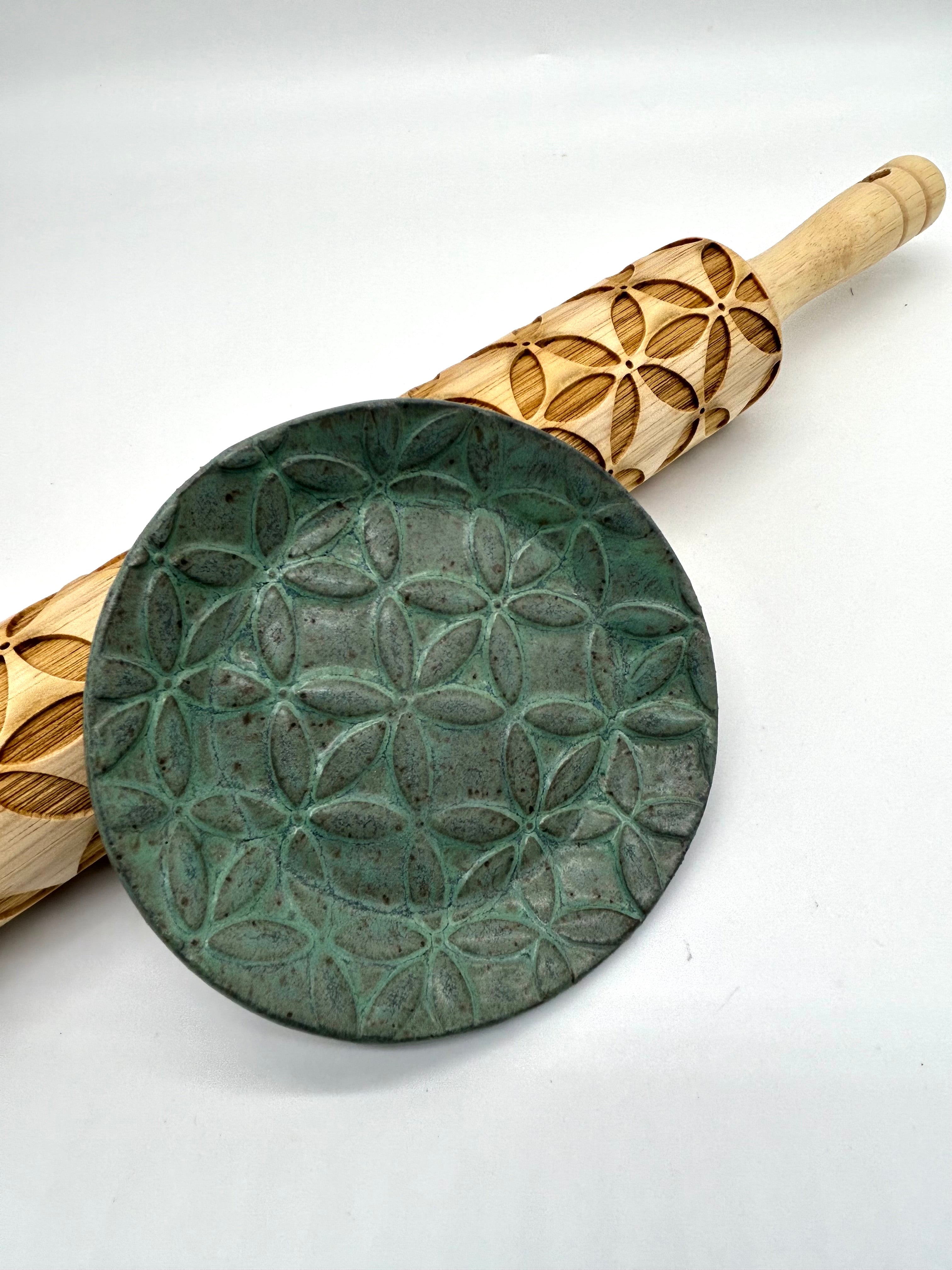 Enhance Pottery Design with Embossed Rolling Pins