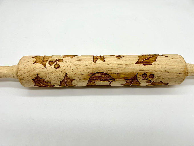 Chickadee Embossed Rolling Pin LARGE IMAGE