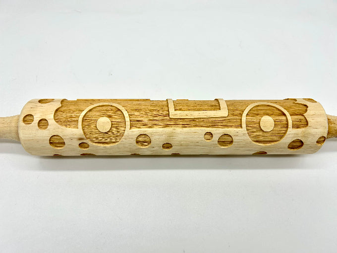 Embossed Christmas Truck Rolling Pin LARGE img