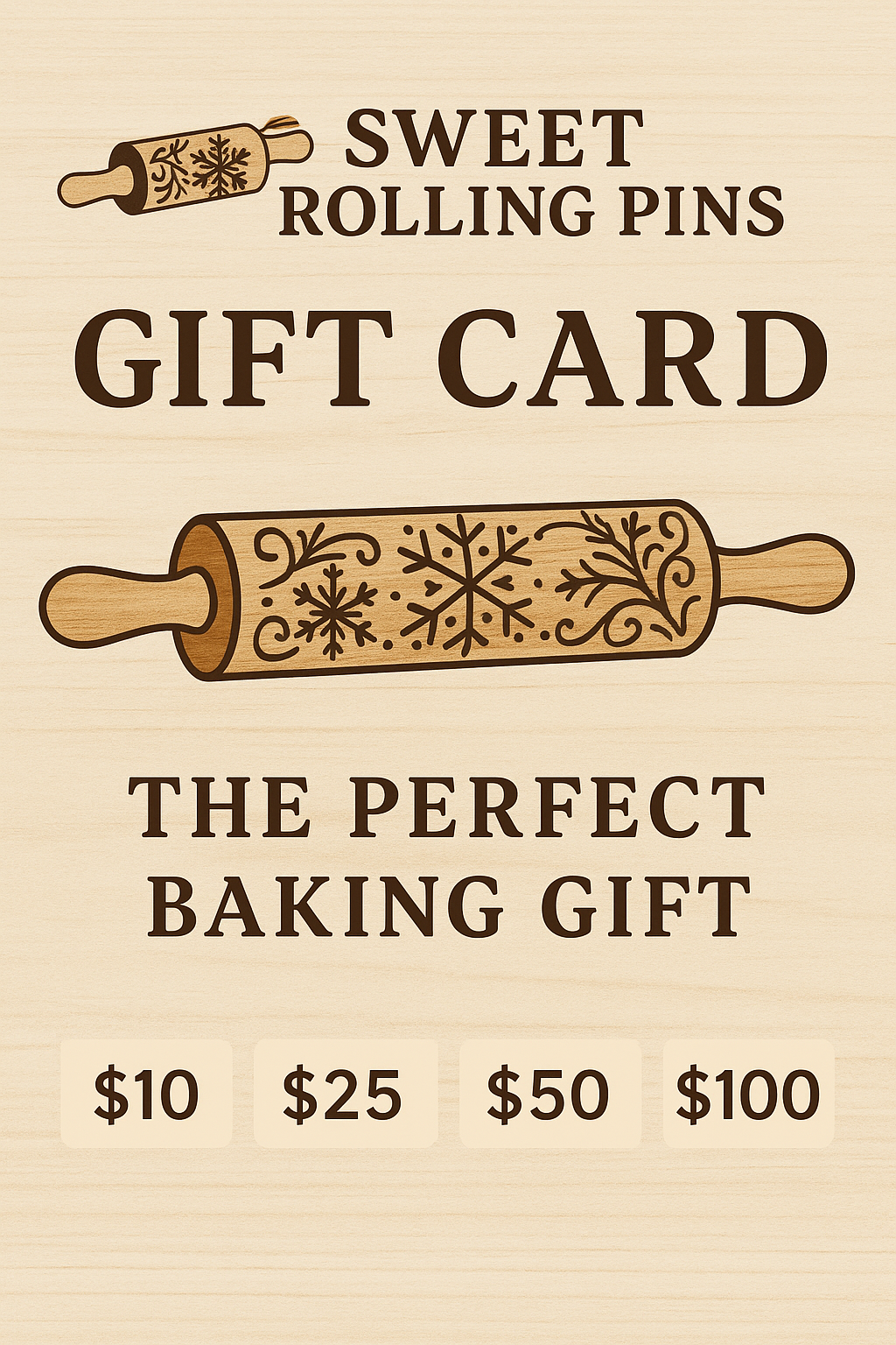 Sweet Rolling Pins Digital Gift Card – The Perfect Baking Gift
