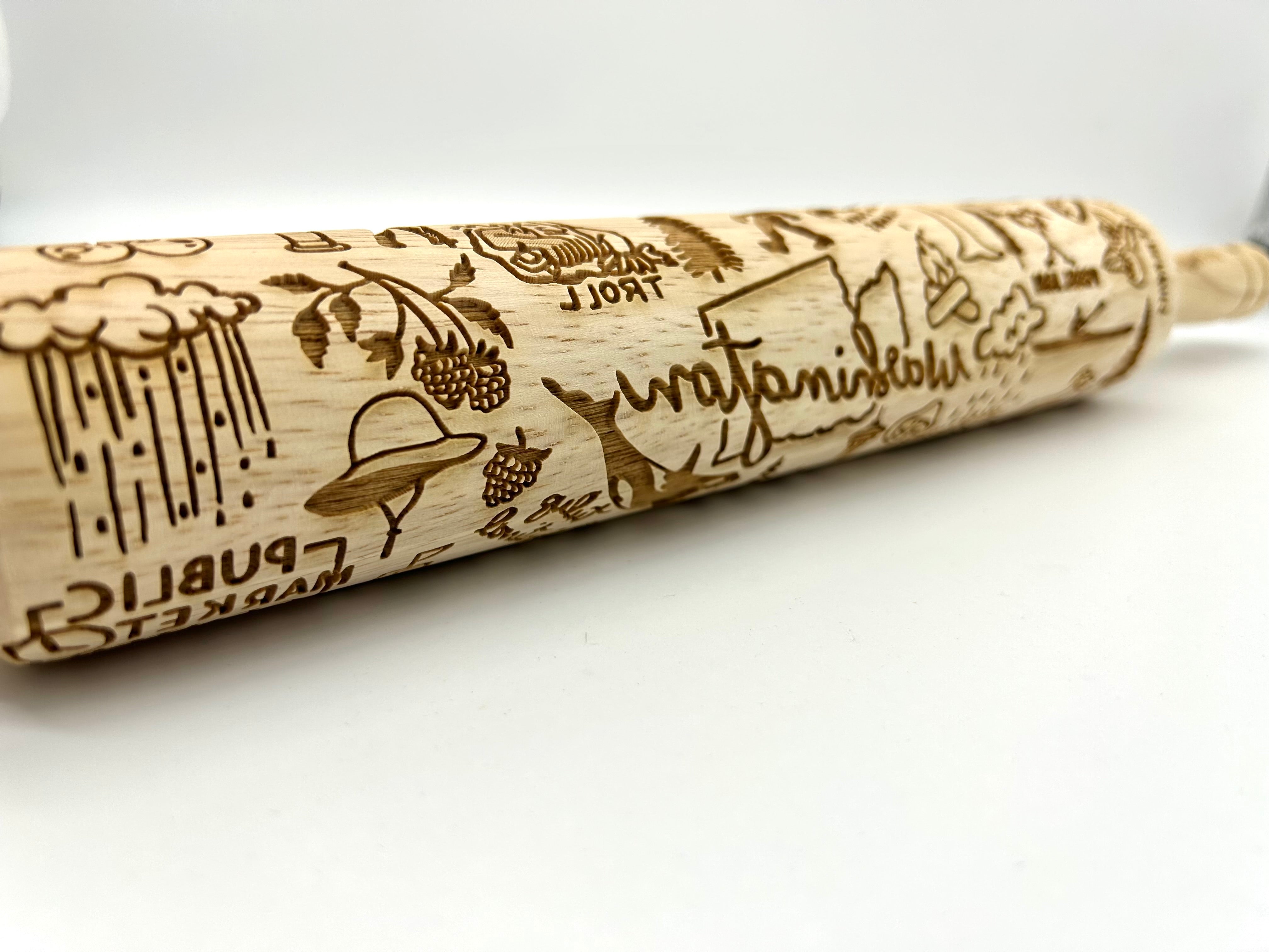 Washington State Embossed Rolling Pin