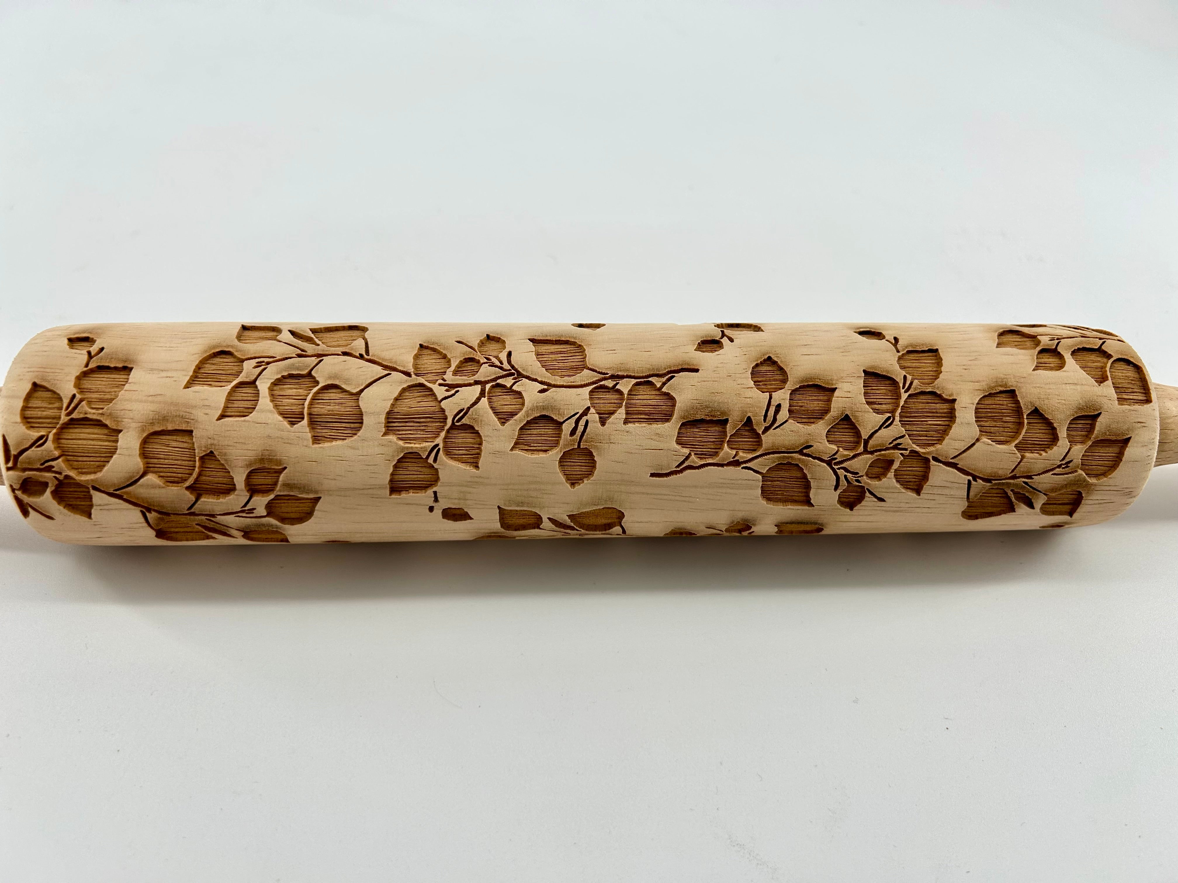 Aspen Branches Embossed Rolling Pin – Pottery & Baking