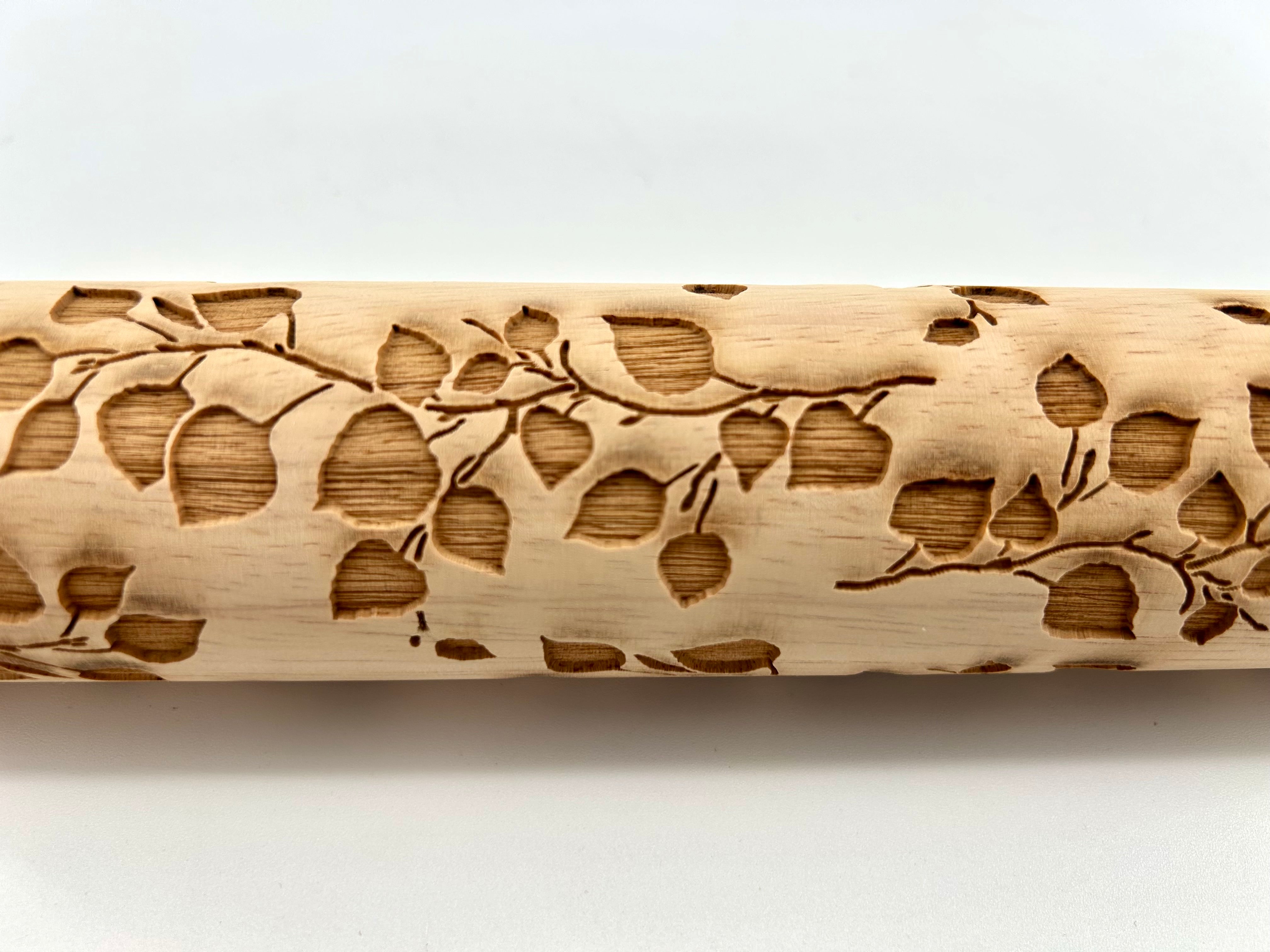 Aspen Branches Embossed Rolling Pin – Pottery & Baking