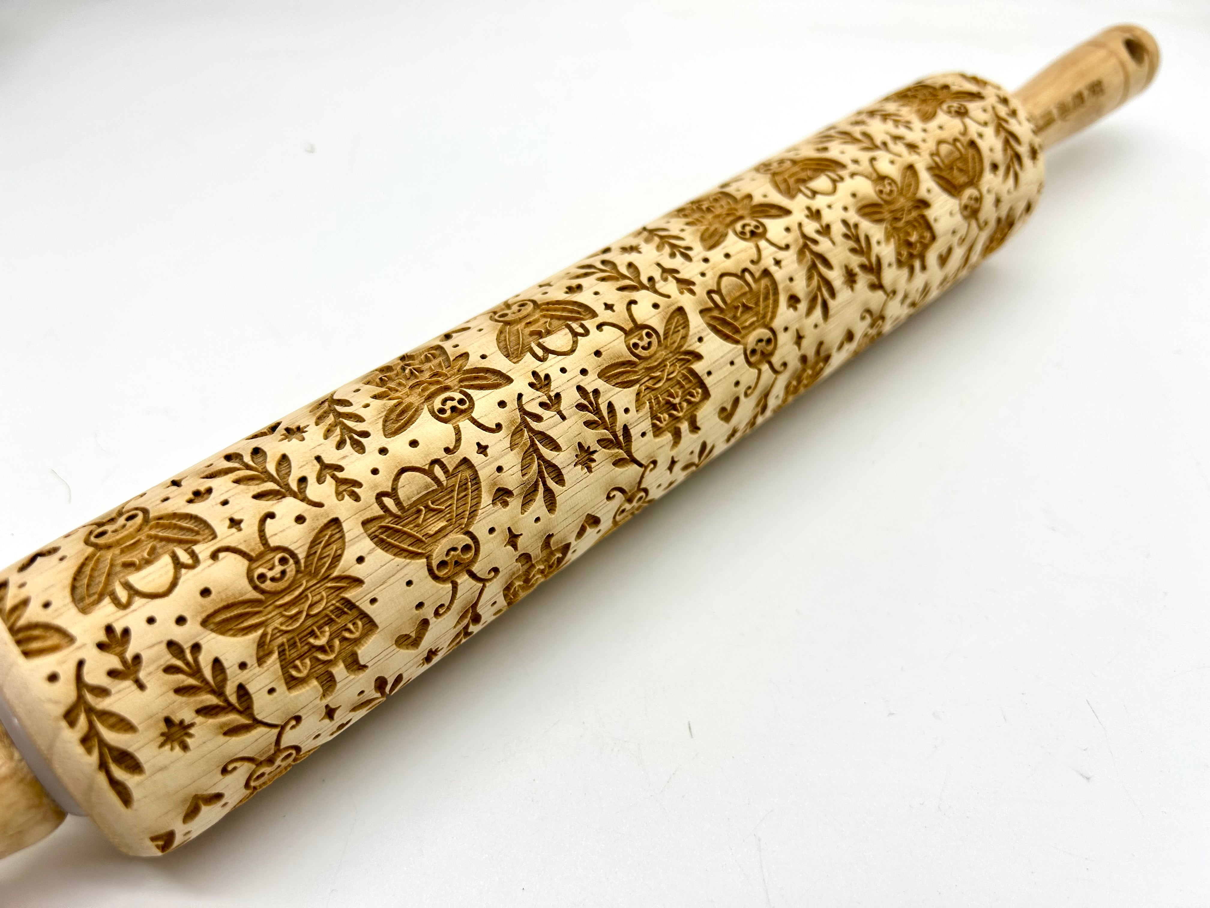 Fireflies Embossed Rolling Pin