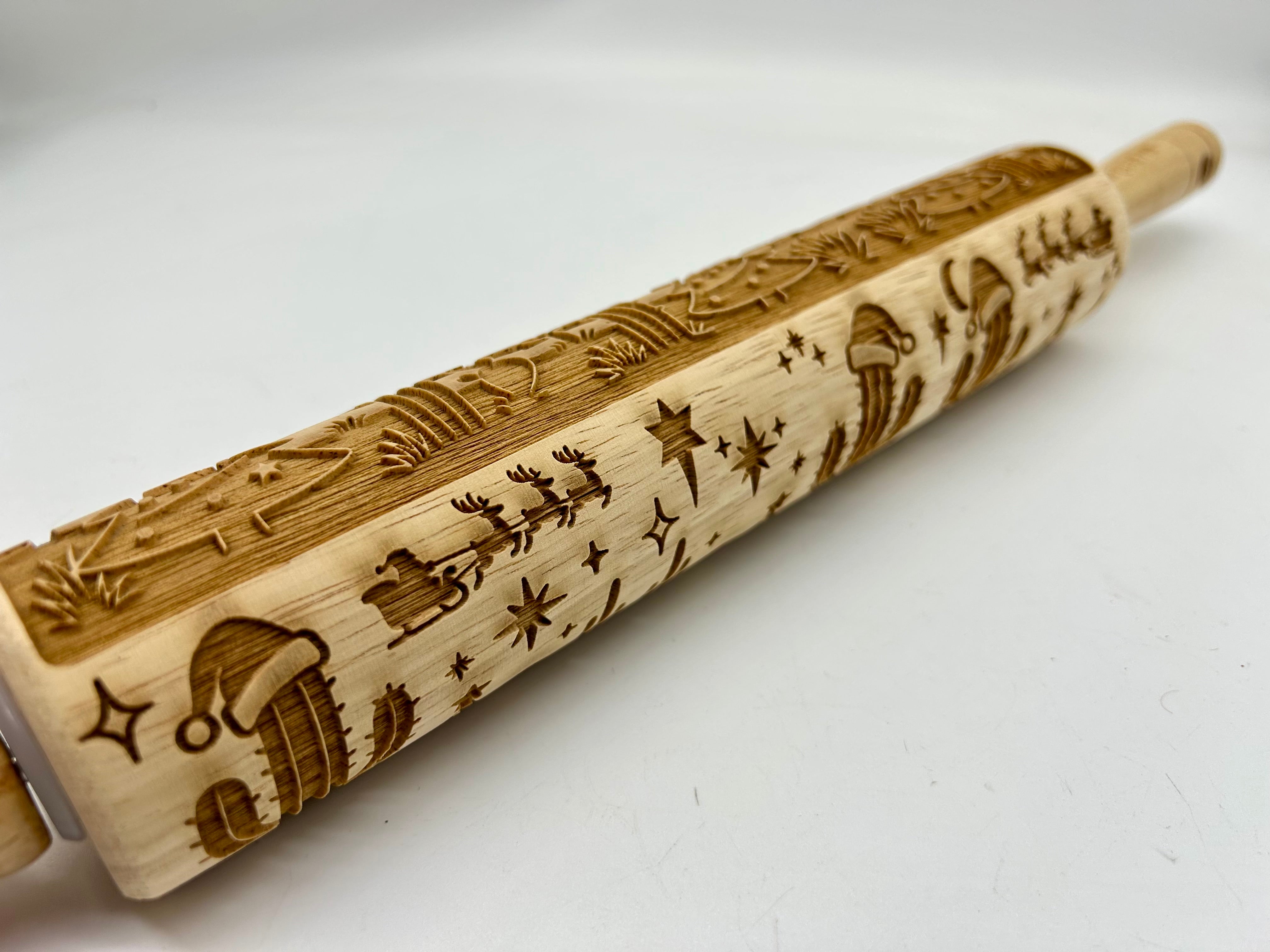 Desert Christmas Embossed Rolling Pin