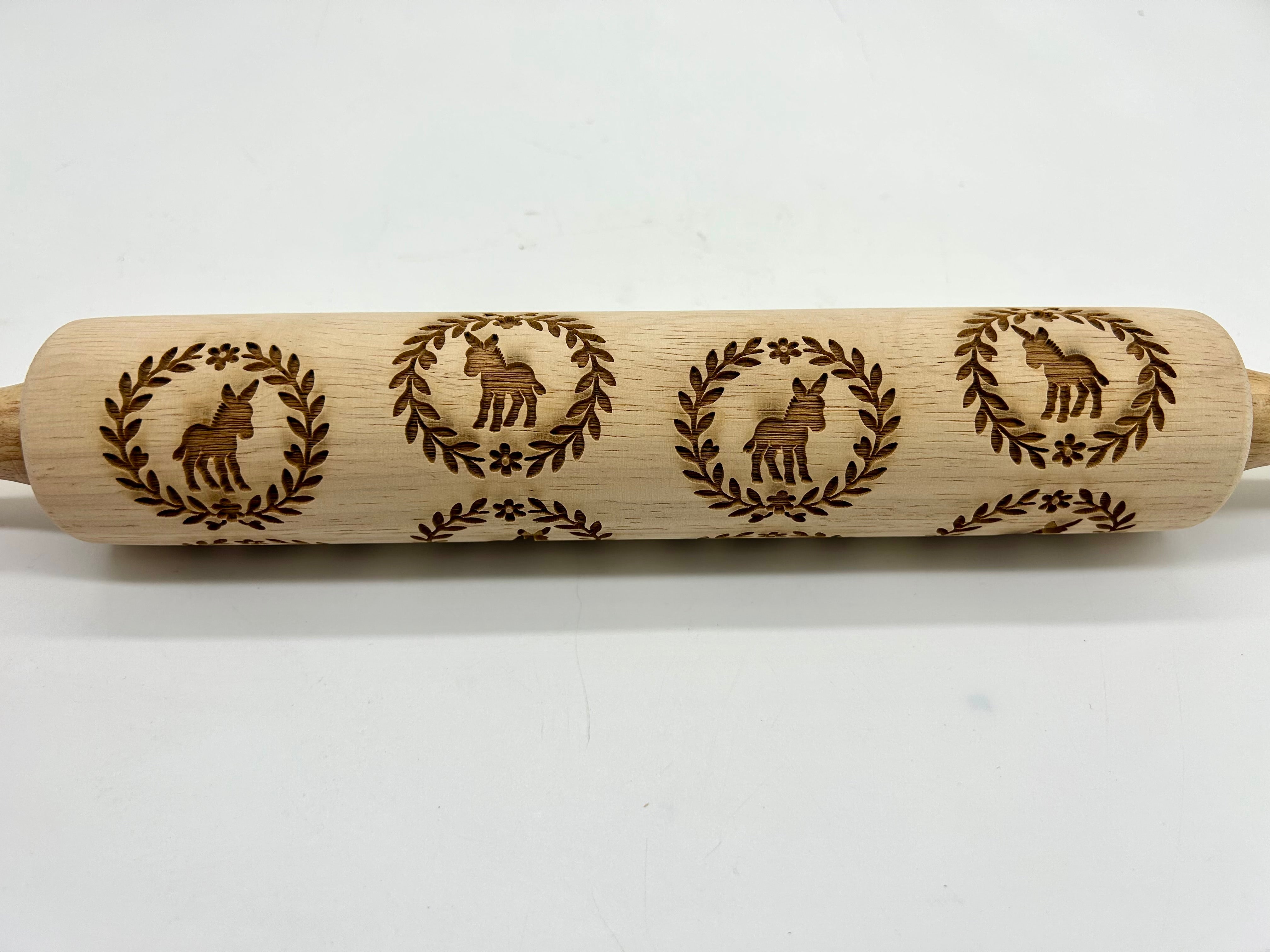 Baby Donkeys Embossed Rolling Pin