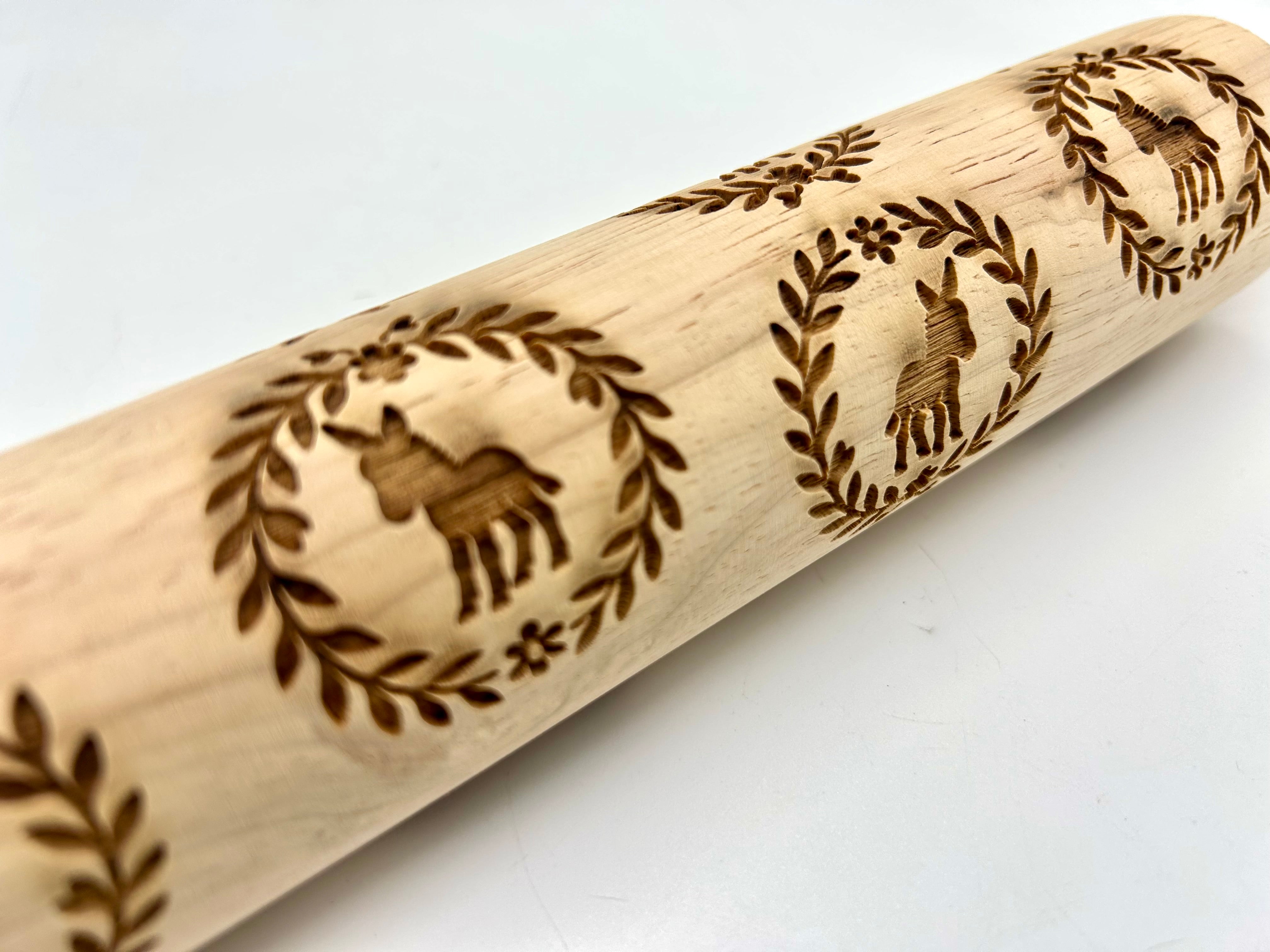 Baby Donkeys Embossed Rolling Pin