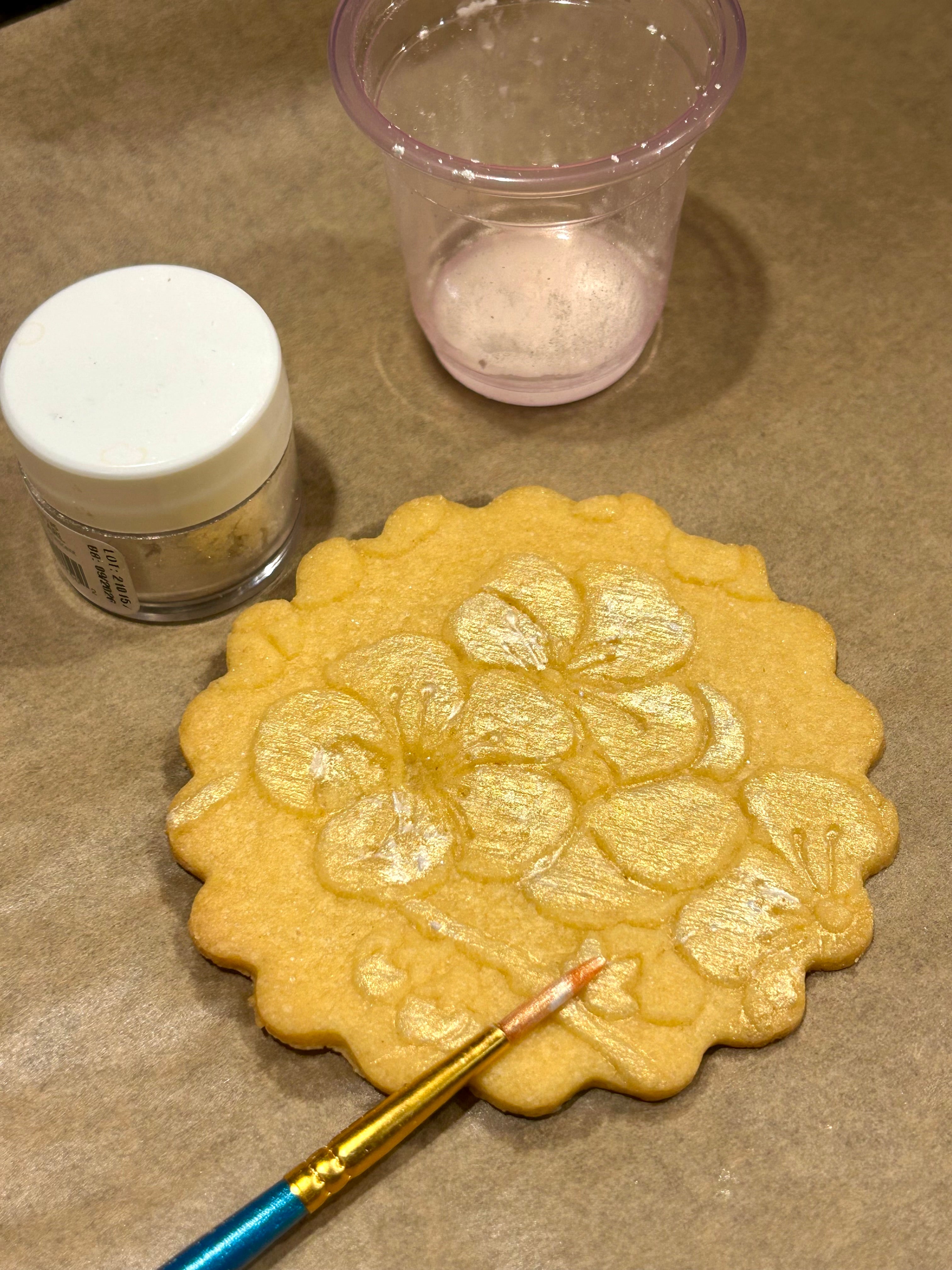 Embossed Cherry Blossom Rolling Pin- Pottery and Baking