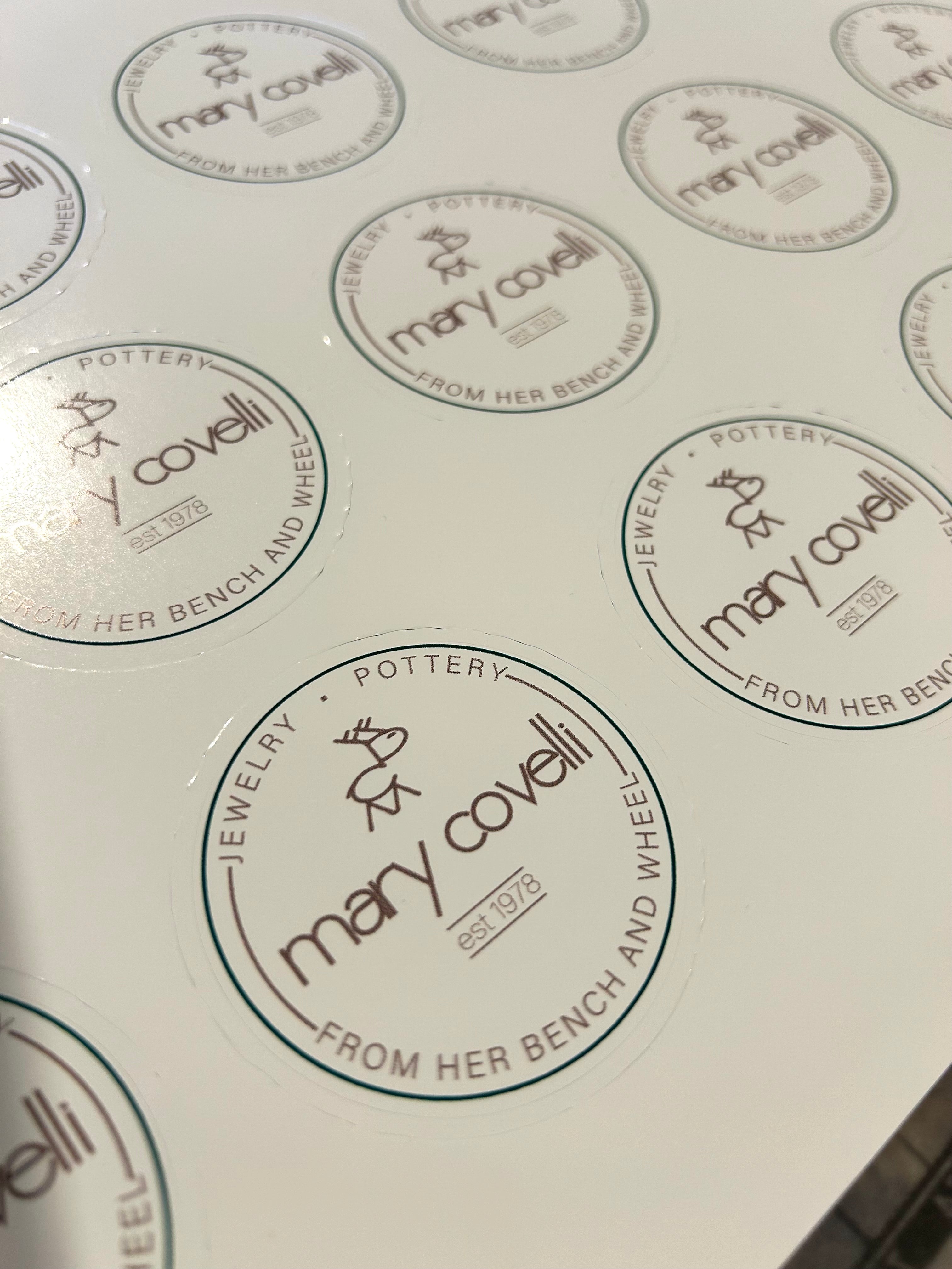 Stickers (set of 50) : YOUR LOGO | 2 x 2 Square | embossed cookies clay pottery décor baking gift sticker label gift tag