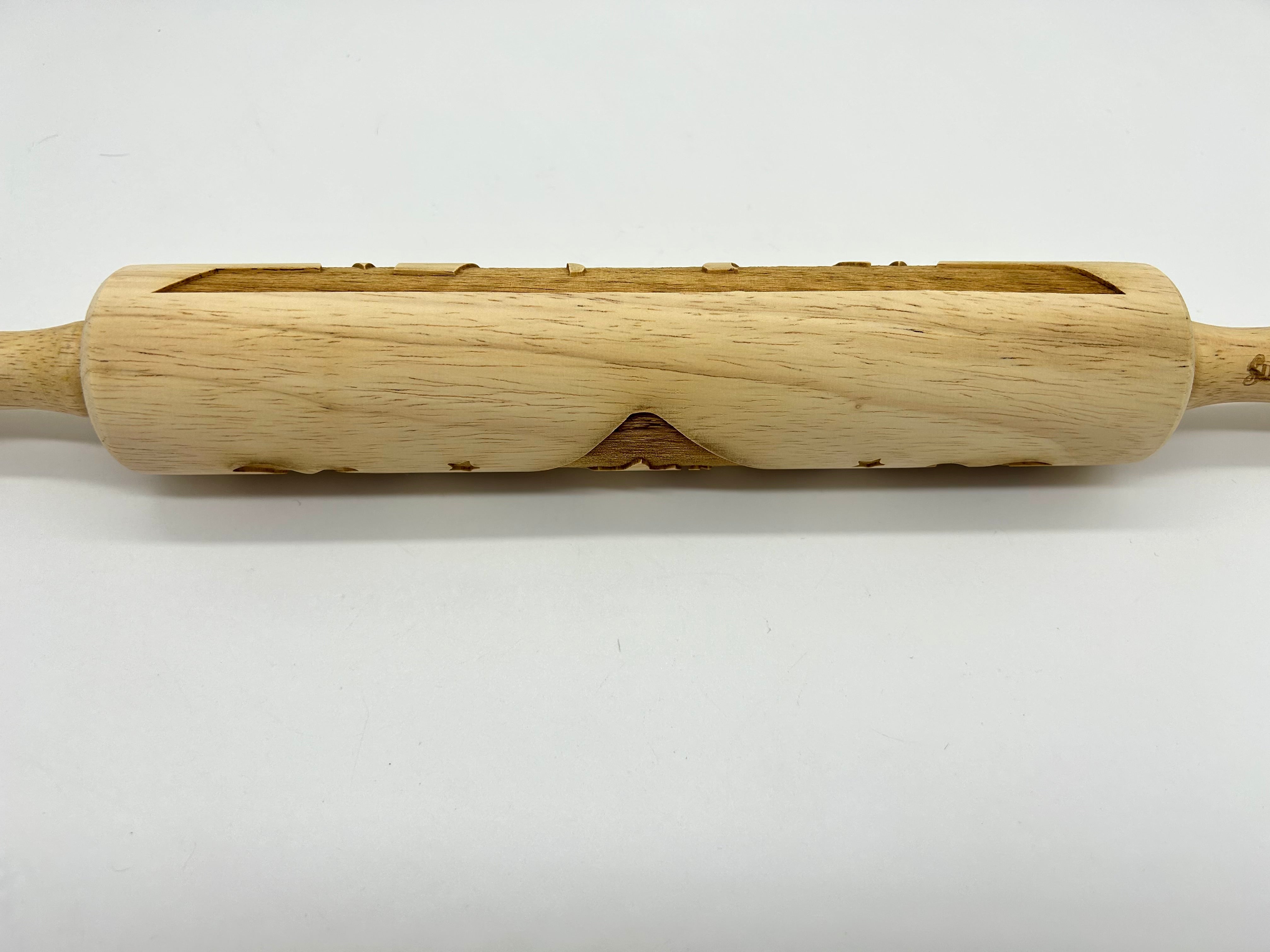 Christmas Nativity Scene Embossed Rolling Pin LARGE IMG