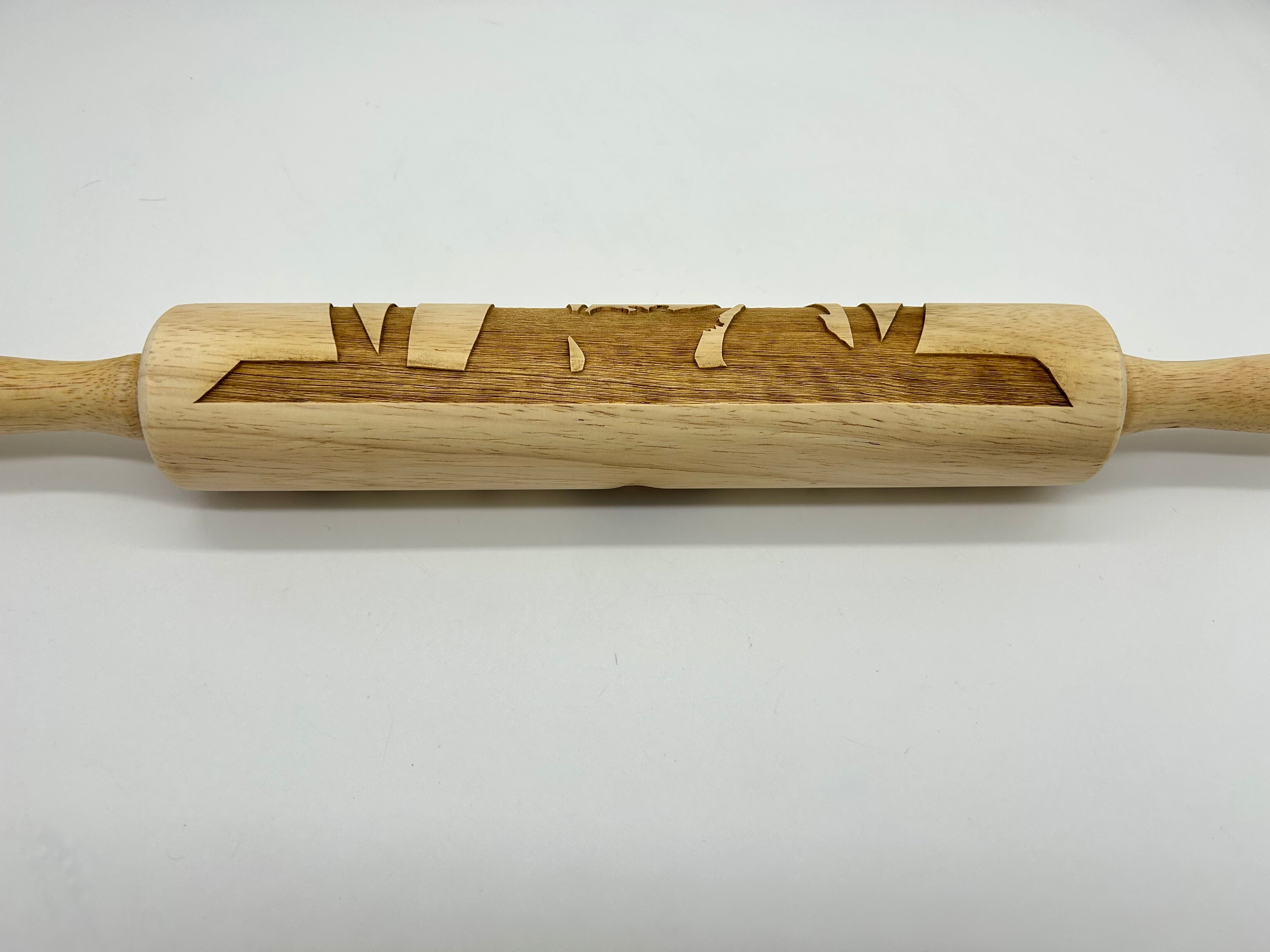 Christmas Nativity Scene Embossed Rolling Pin LARGE IMG