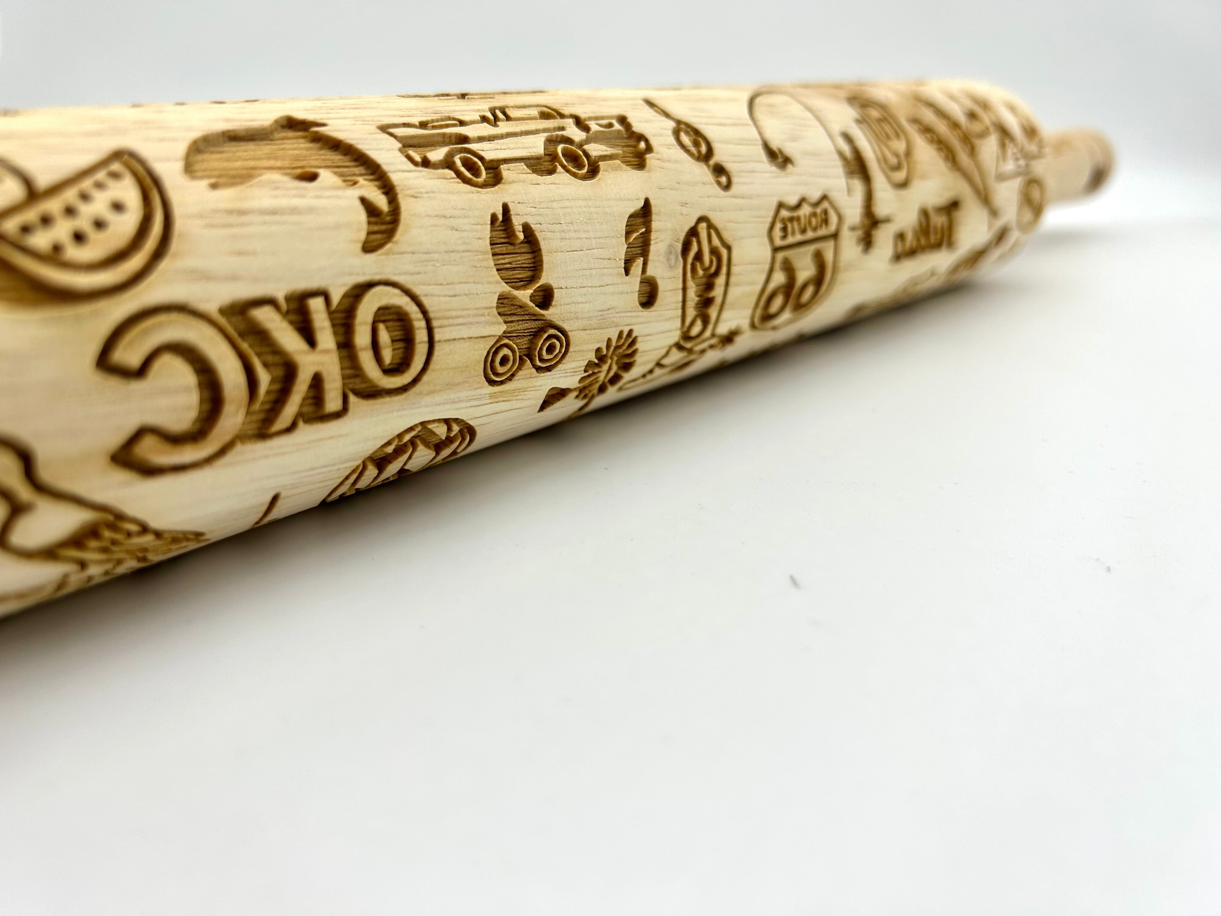 Embossed Oklahoma State Rolling Pin –  Baking & Pottery