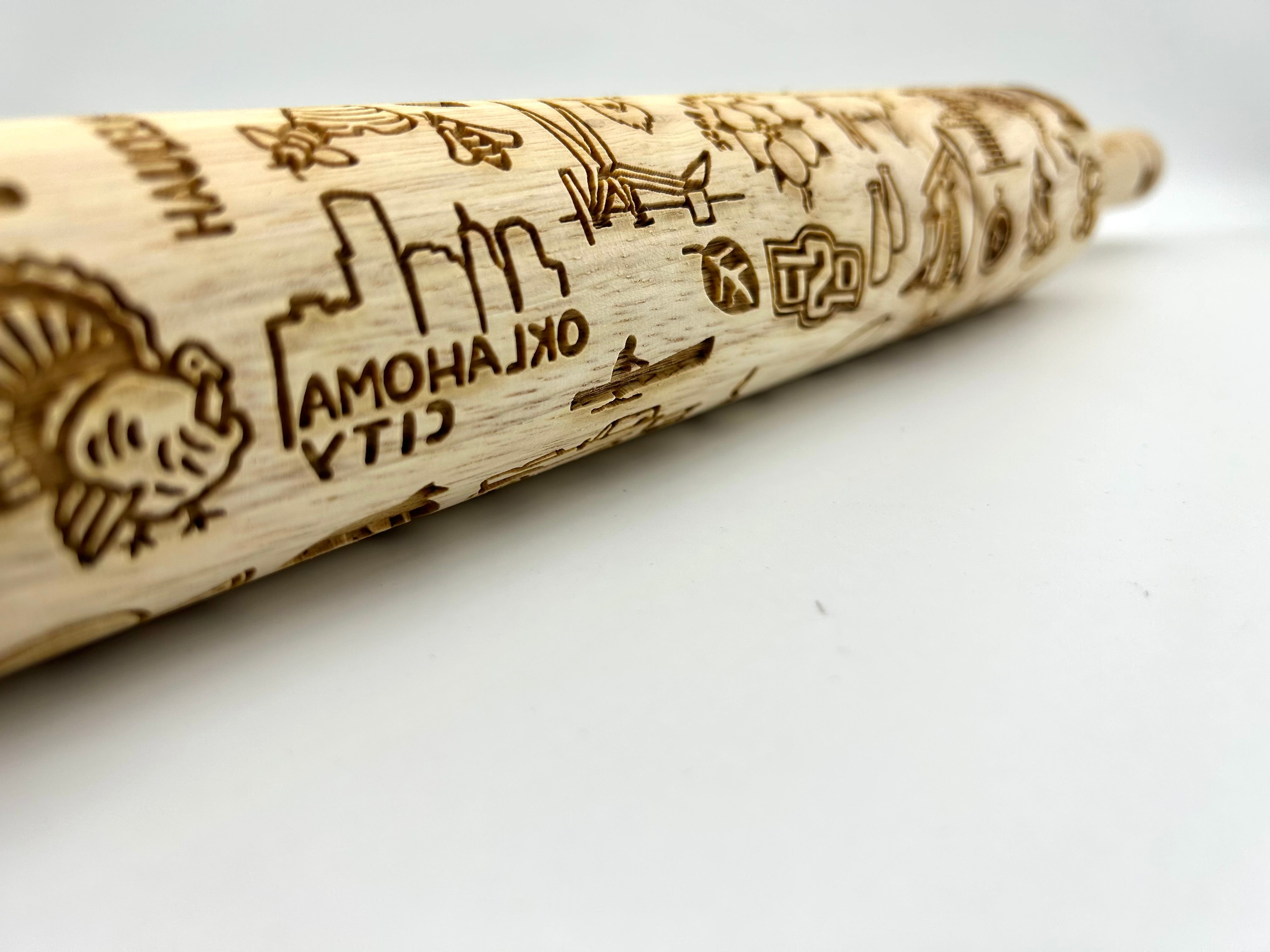 Embossed Oklahoma State Rolling Pin –  Baking & Pottery