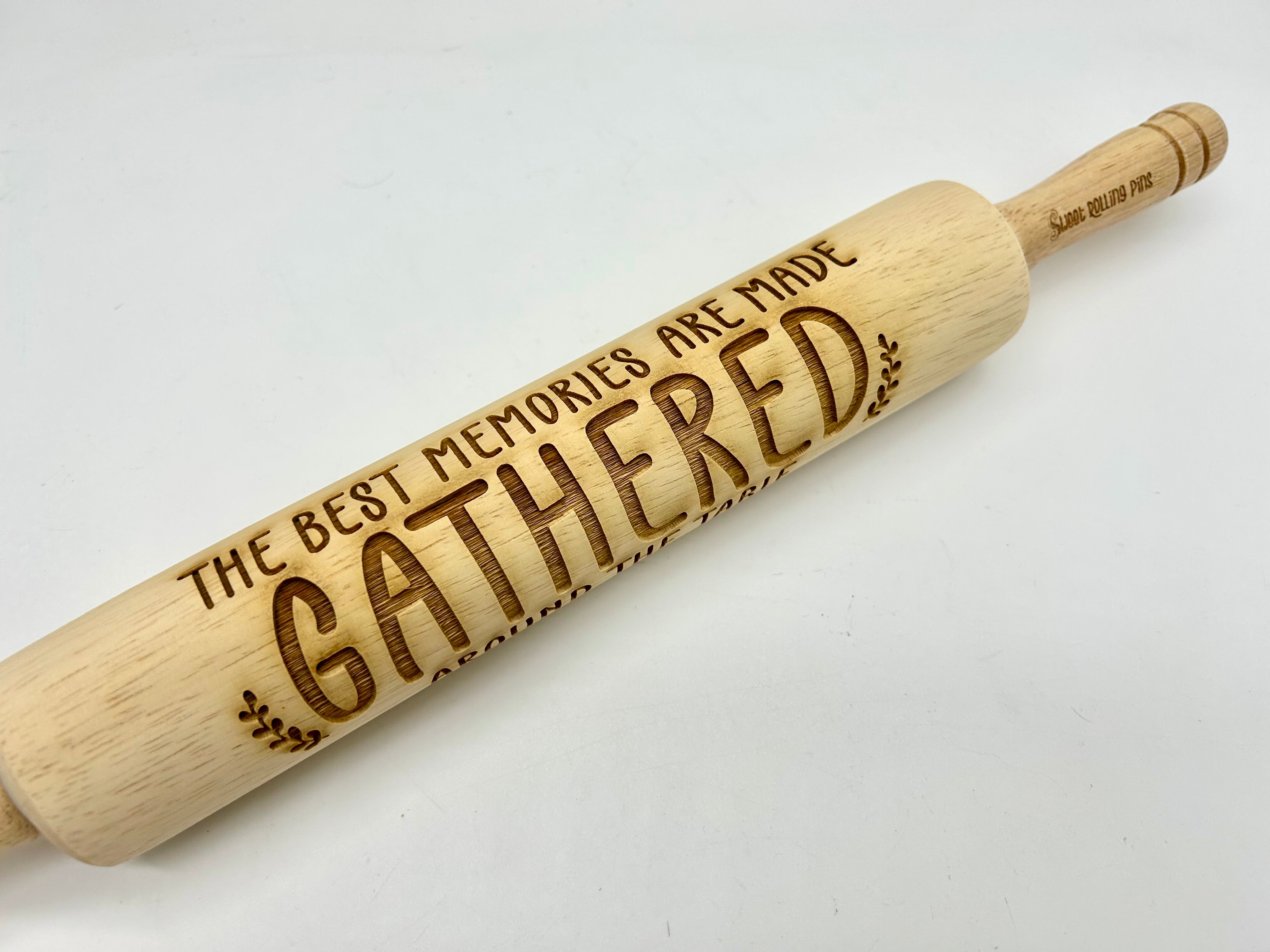 Embossed Rolling Pin: "The Best Memories" (Decor)