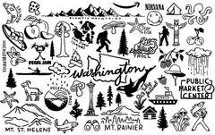 Washington State Rolling Pin