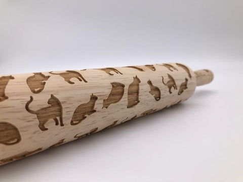 Cats Rolling Pin