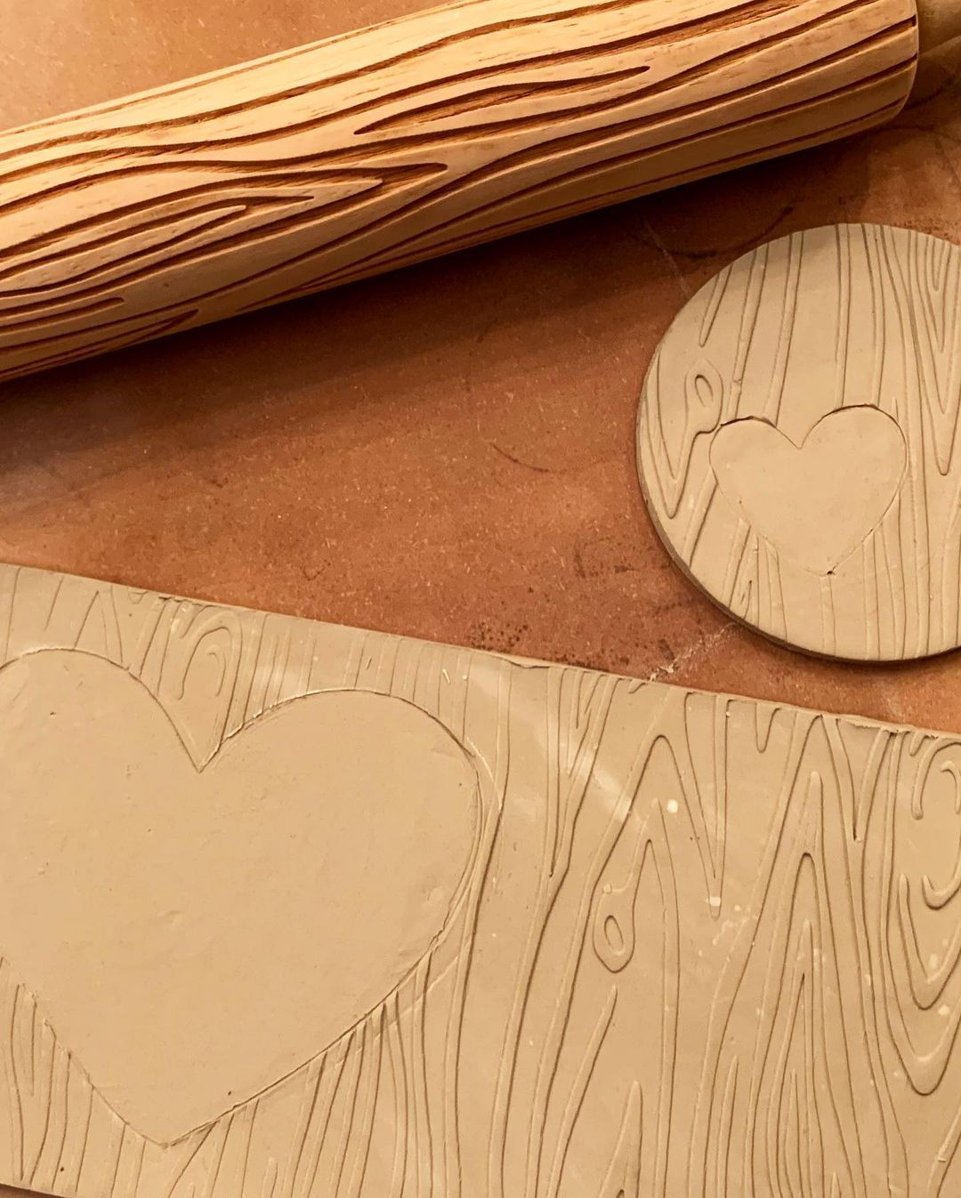 Wood Grain Embossed Rolling Pin