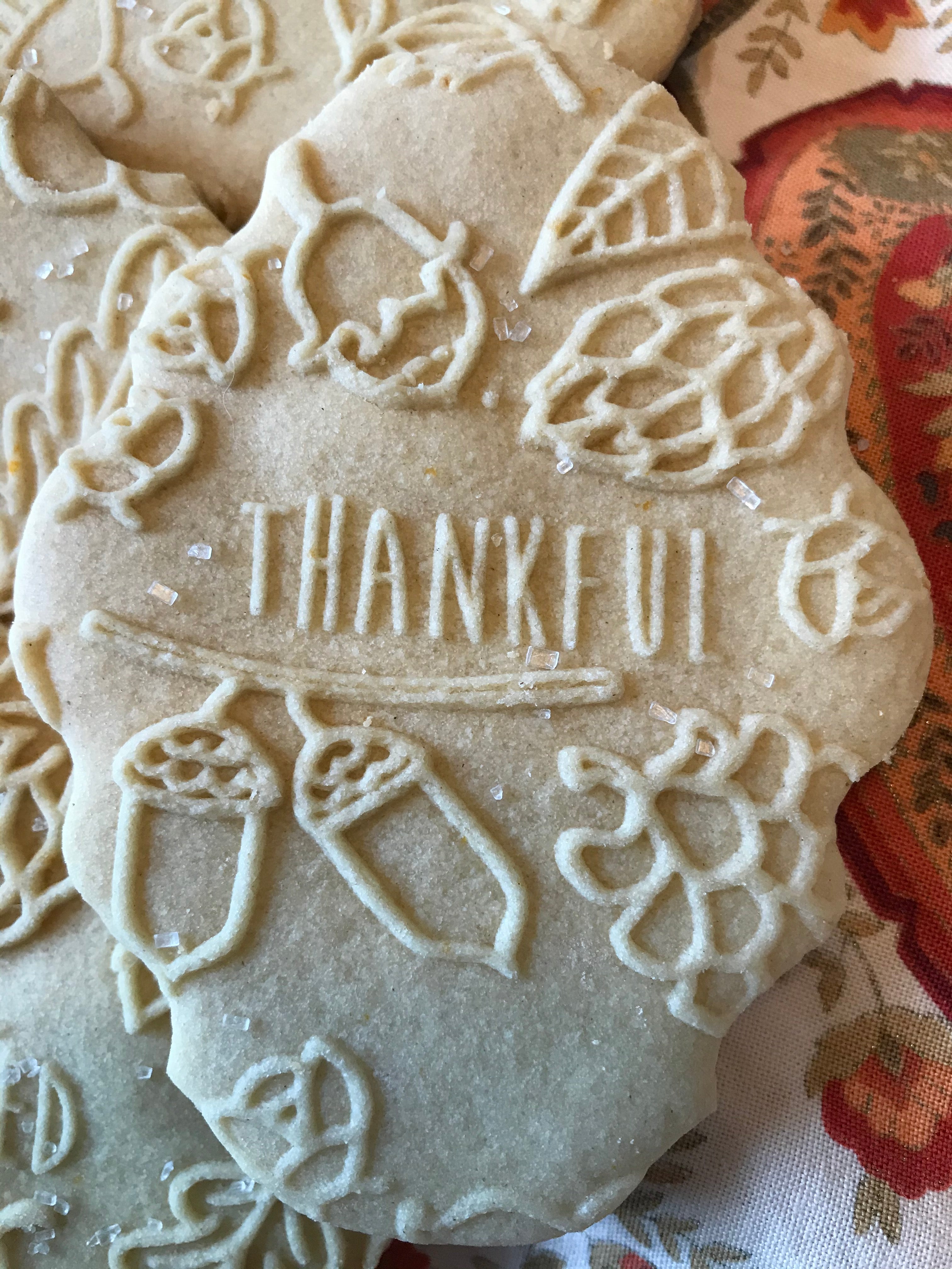 Grateful, Thankful, Blessed Embossed Rolling Pin –