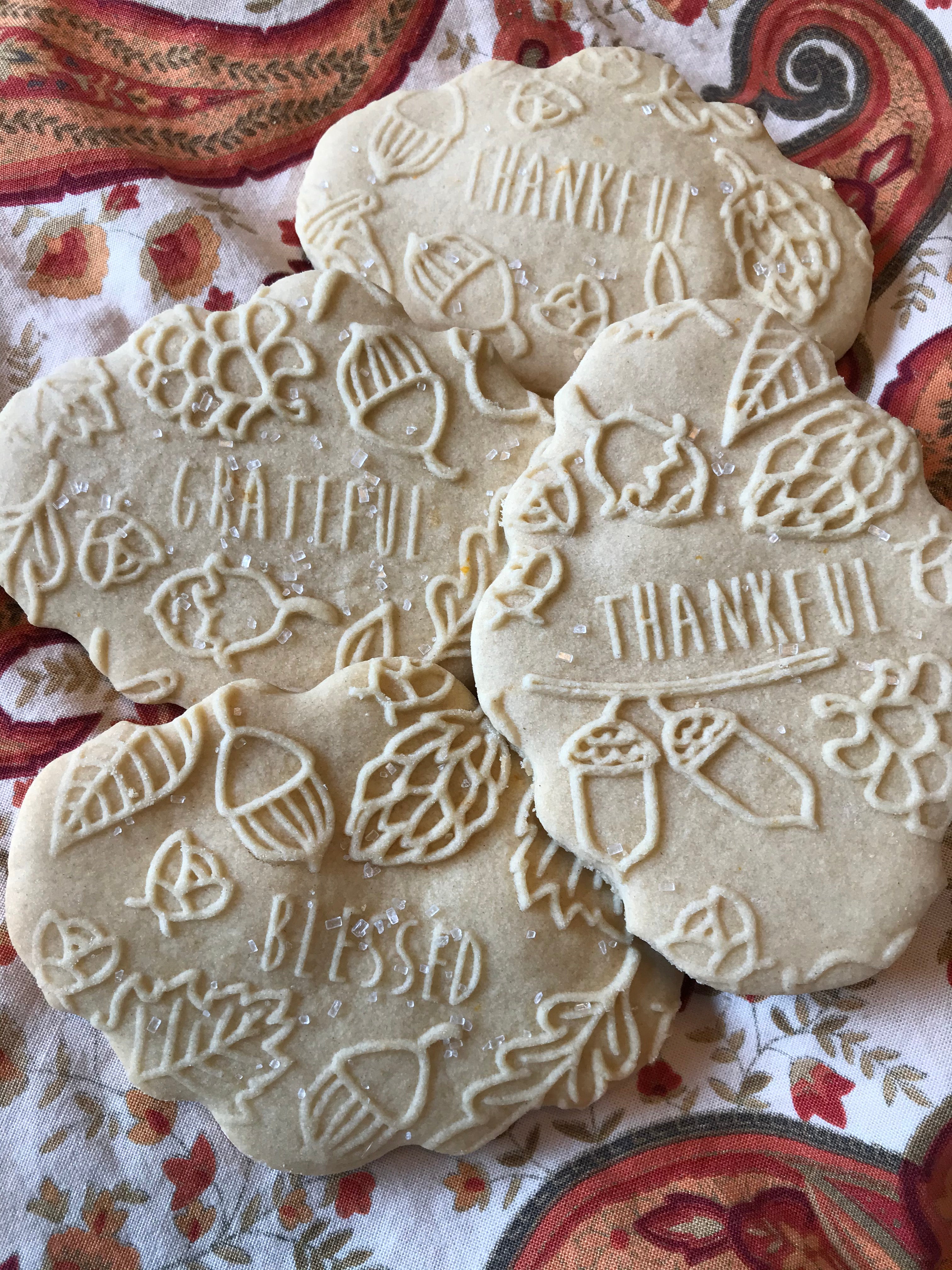 Grateful, Thankful, Blessed Embossed Rolling Pin –