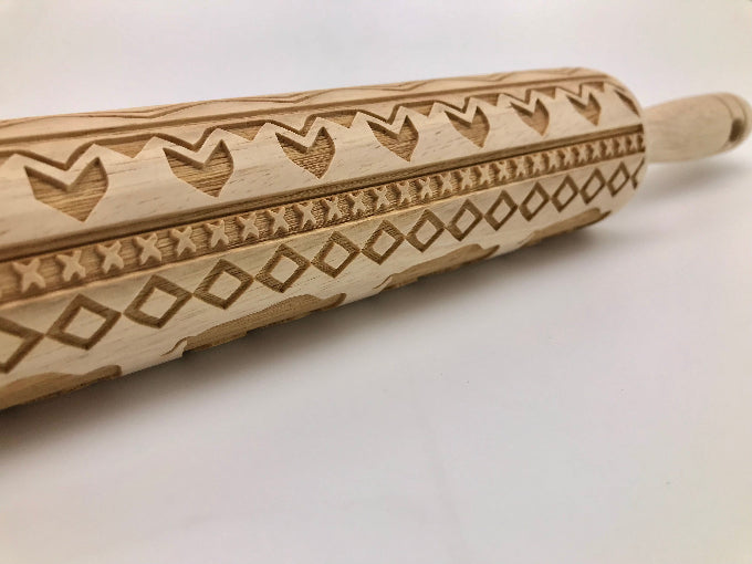 Embossed Buffalo Southwest Design Rolling Pin
