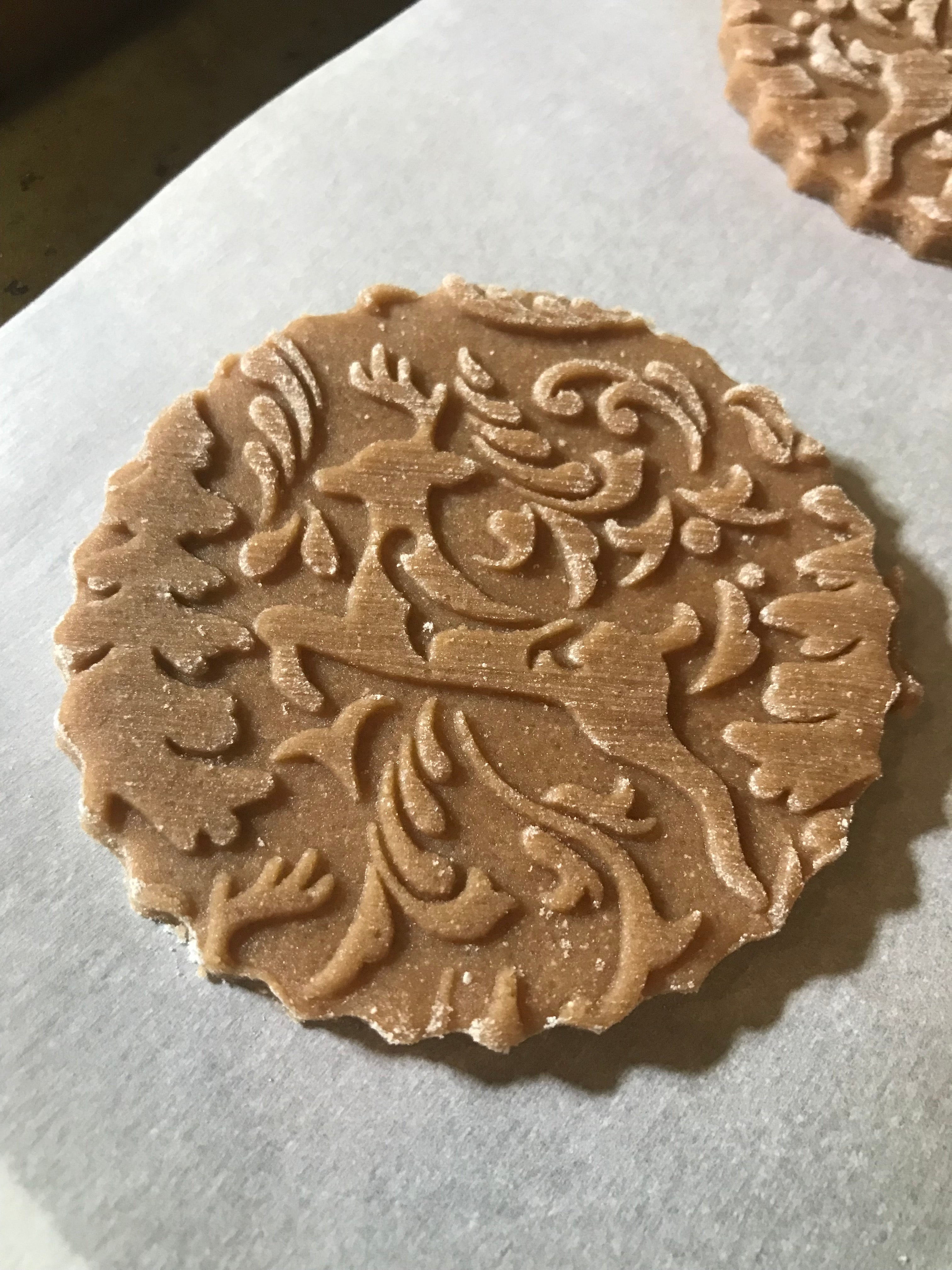 Embossed Prancing Reindeer Rolling Pin – Pottery