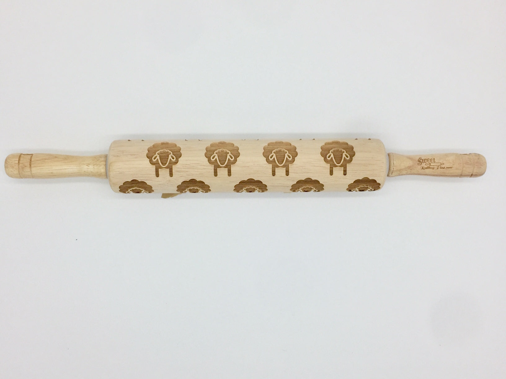 Sheep Embossed Rolling Pin for Pottery, Baking and Crafting