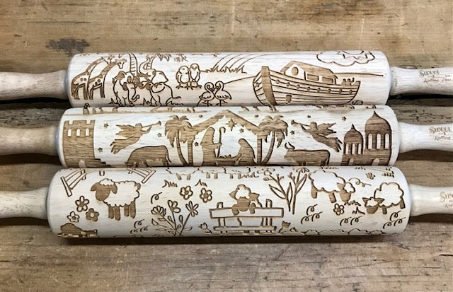 Embossed Faith-Based Rolling Pin Set