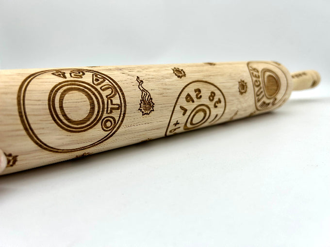 Embossed Ammunition Rolling Pin – Baking and Pottery