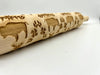 Embossed Buffalo with Flowers Rolling Pin – Baking