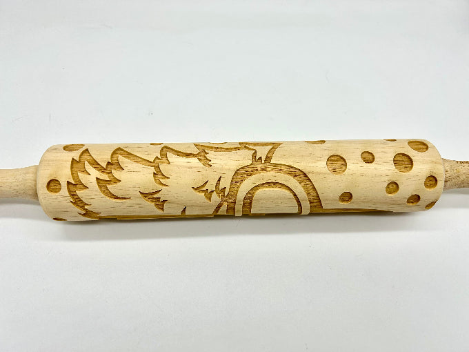 Embossed Christmas Truck Rolling Pin LARGE img