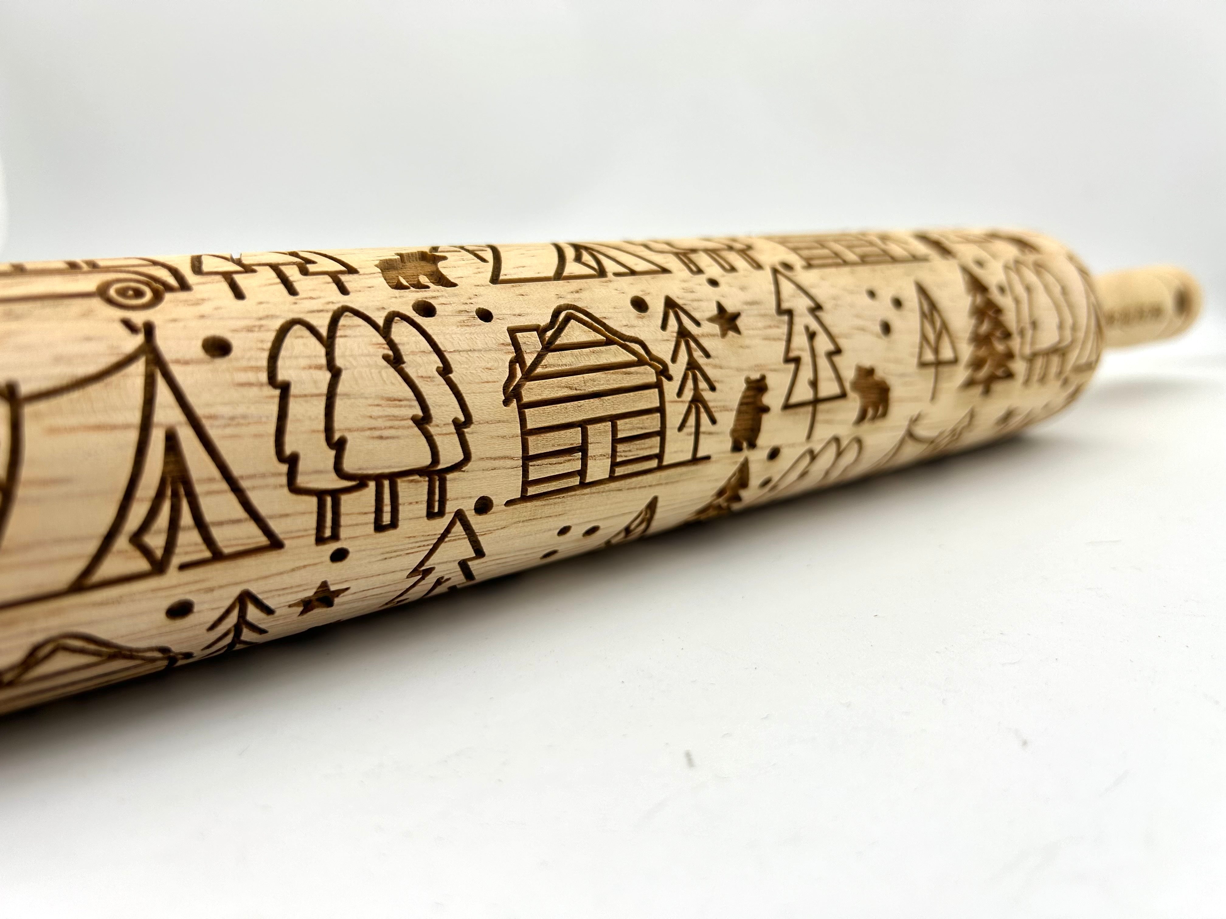 Embossed Camping with Cubs Rolling Pin –  Baking & Pottery