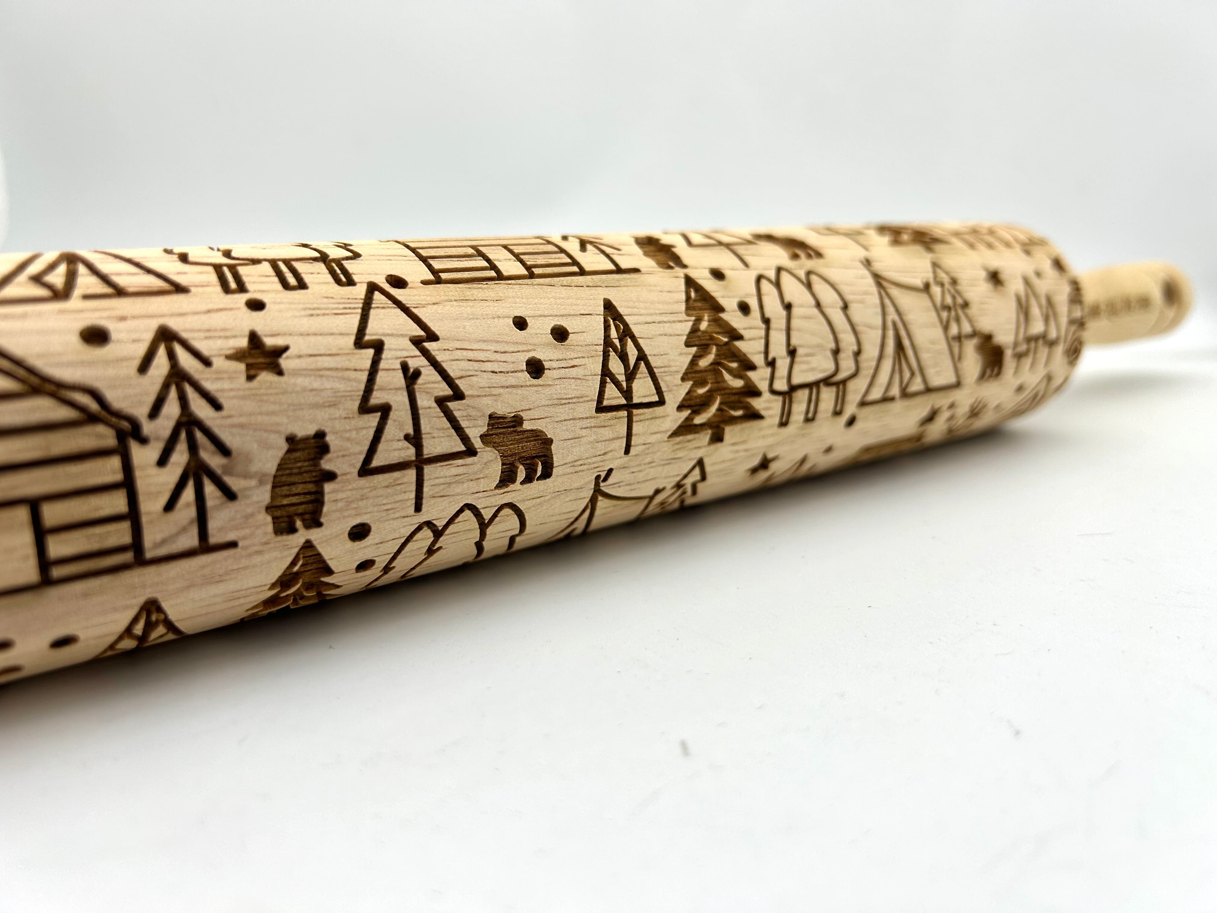 Embossed Camping with Cubs Rolling Pin –  Baking & Pottery