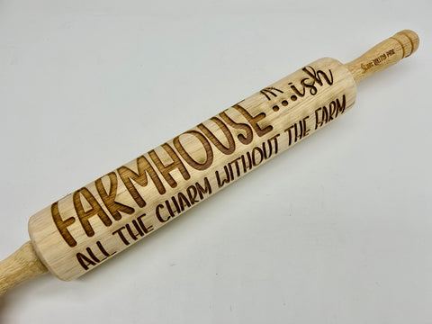 Rolling Pin: Farmhouse-ish All the Charm Without The Farm (Décor rolling pin)