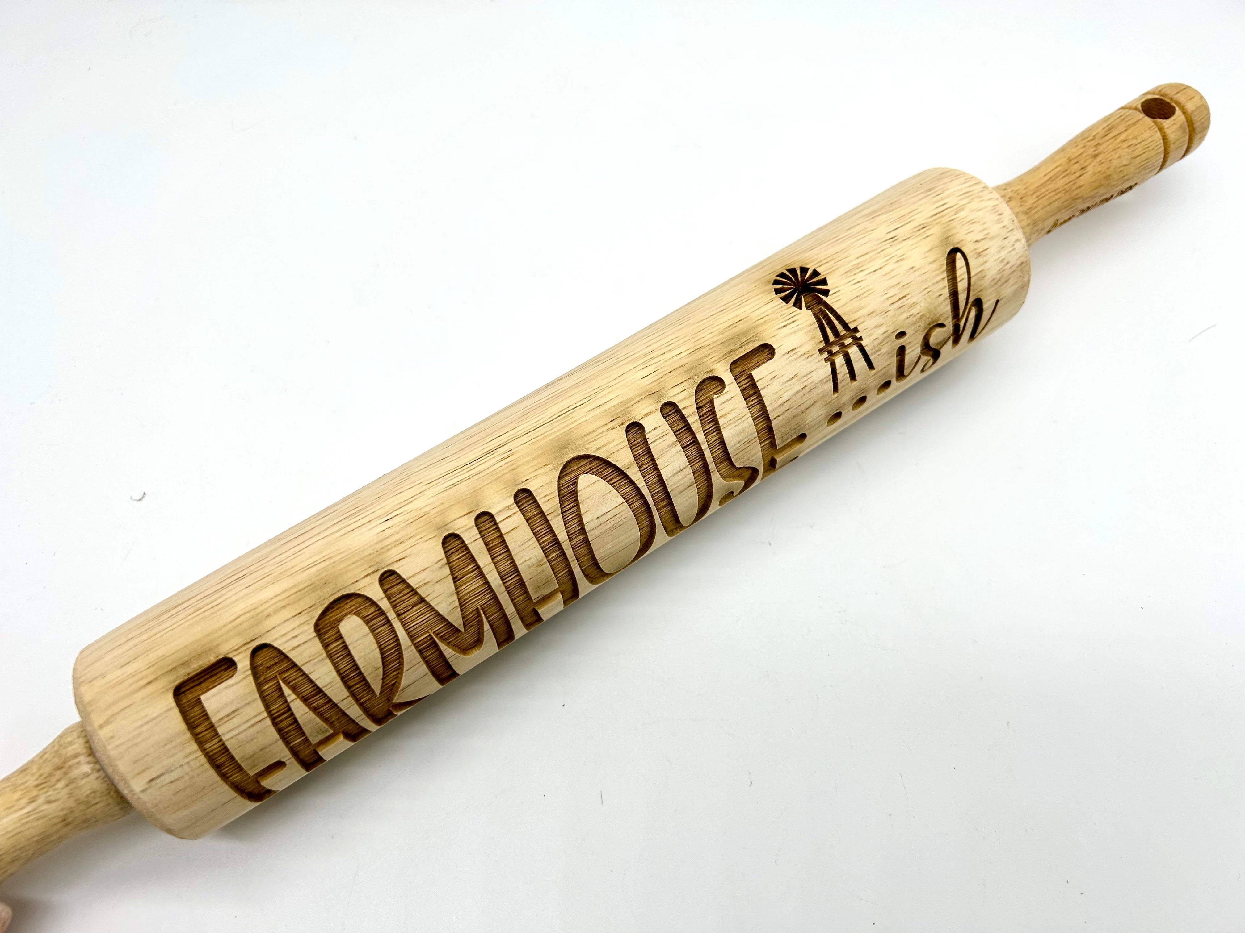 Embossed Rolling Pin: Farmhouse-ish