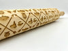 Embossed Fly Fishing Rolling Pin for Pottery and Baking