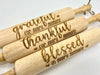 Set of Three Embossed Rolling Pins for Décor