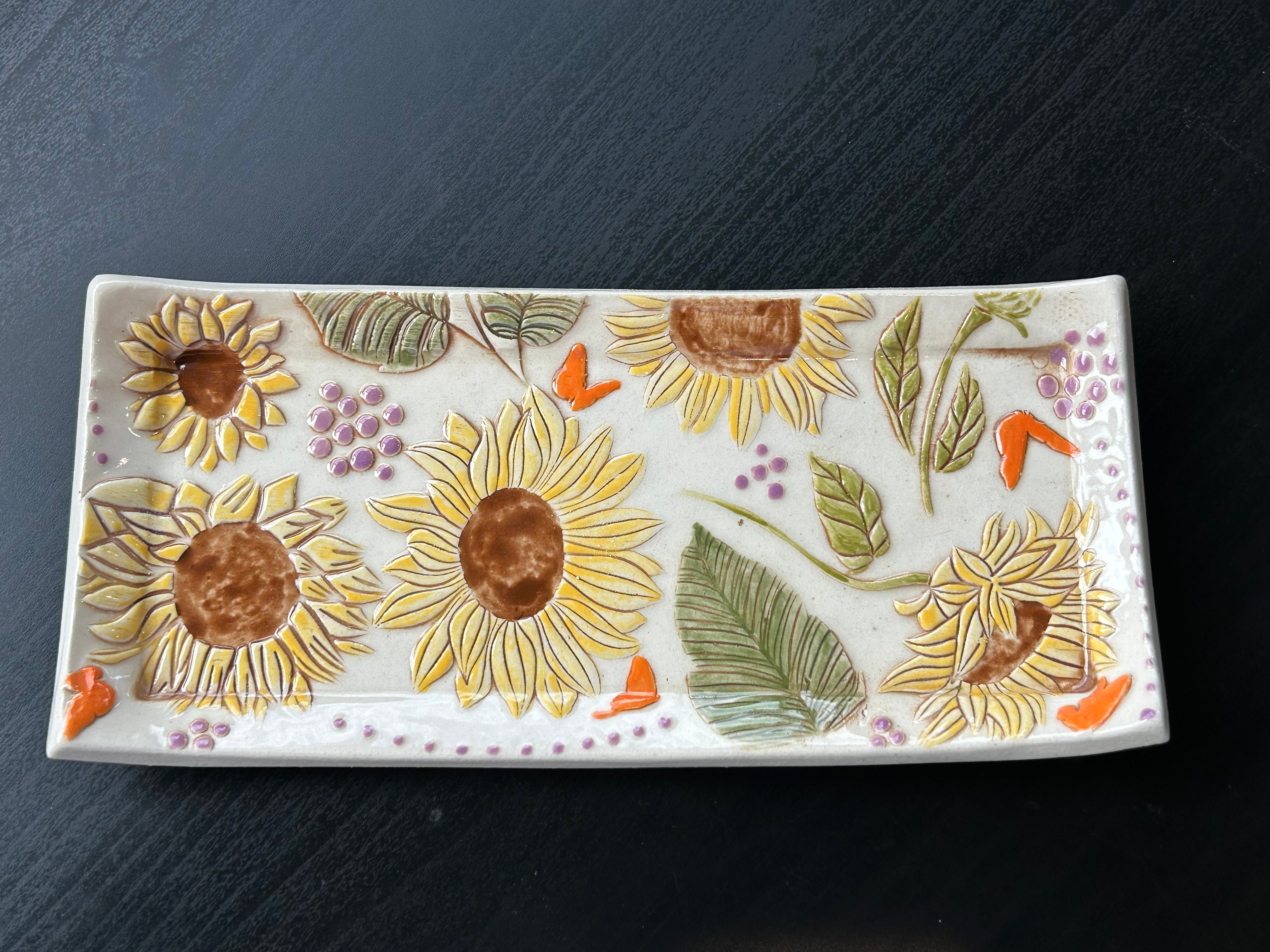 Sunflower Embossed Rolling Pin – A Touch of Kindness and Beauty for Baking & Pottery