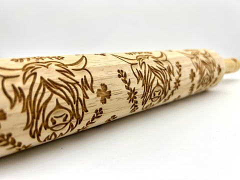 Highland Cow Rolling Pin