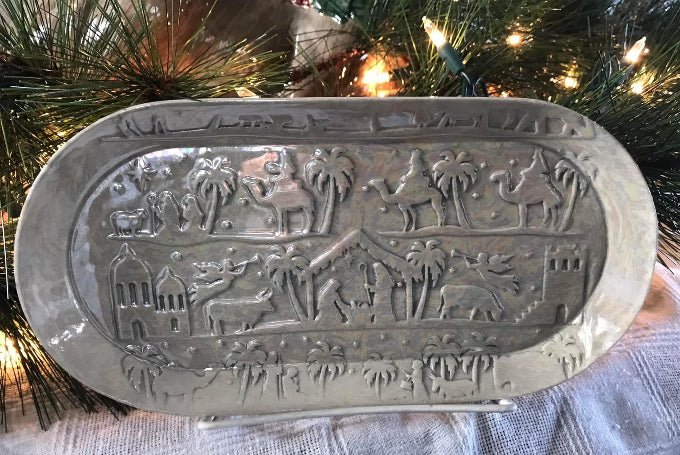 Christmas Embossed Nativity Scene for Bakers and Potters