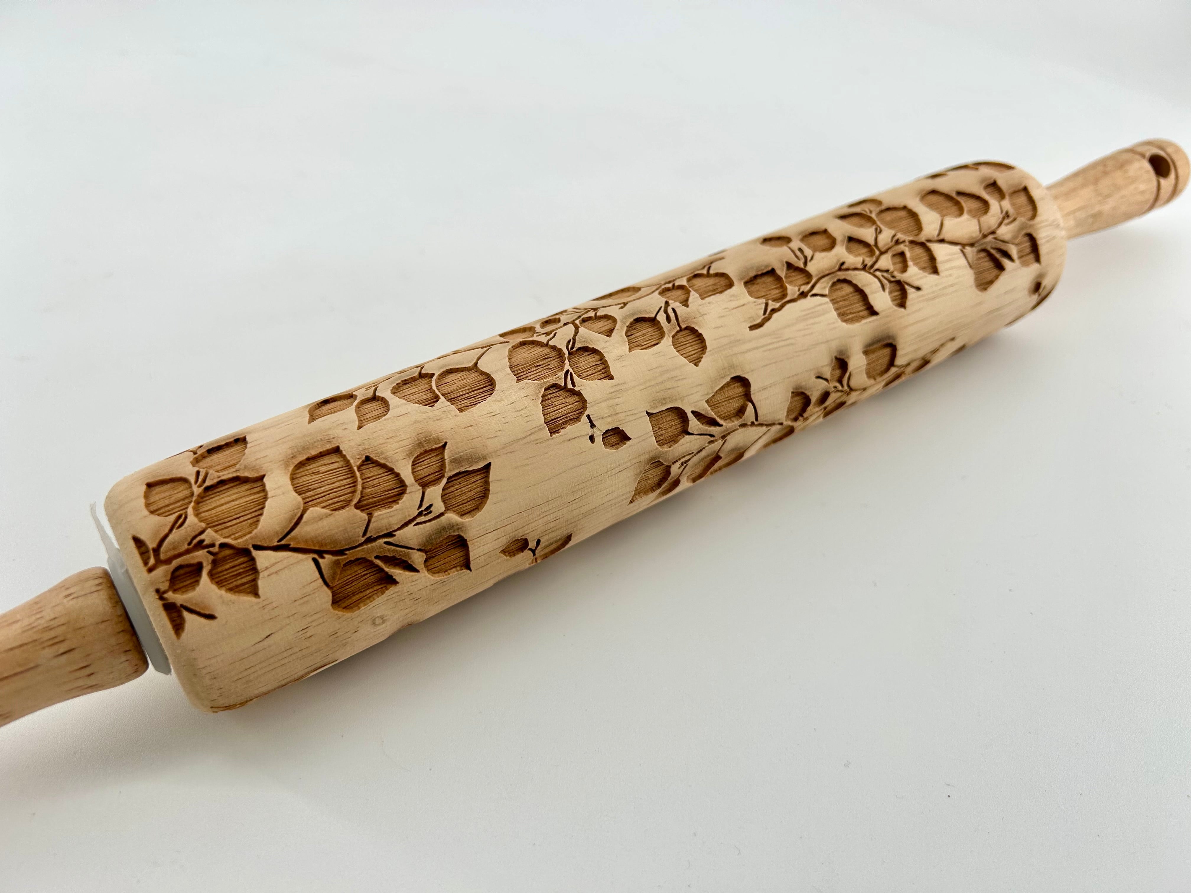 Aspen Branches Embossed Rolling Pin – Pottery & Baking