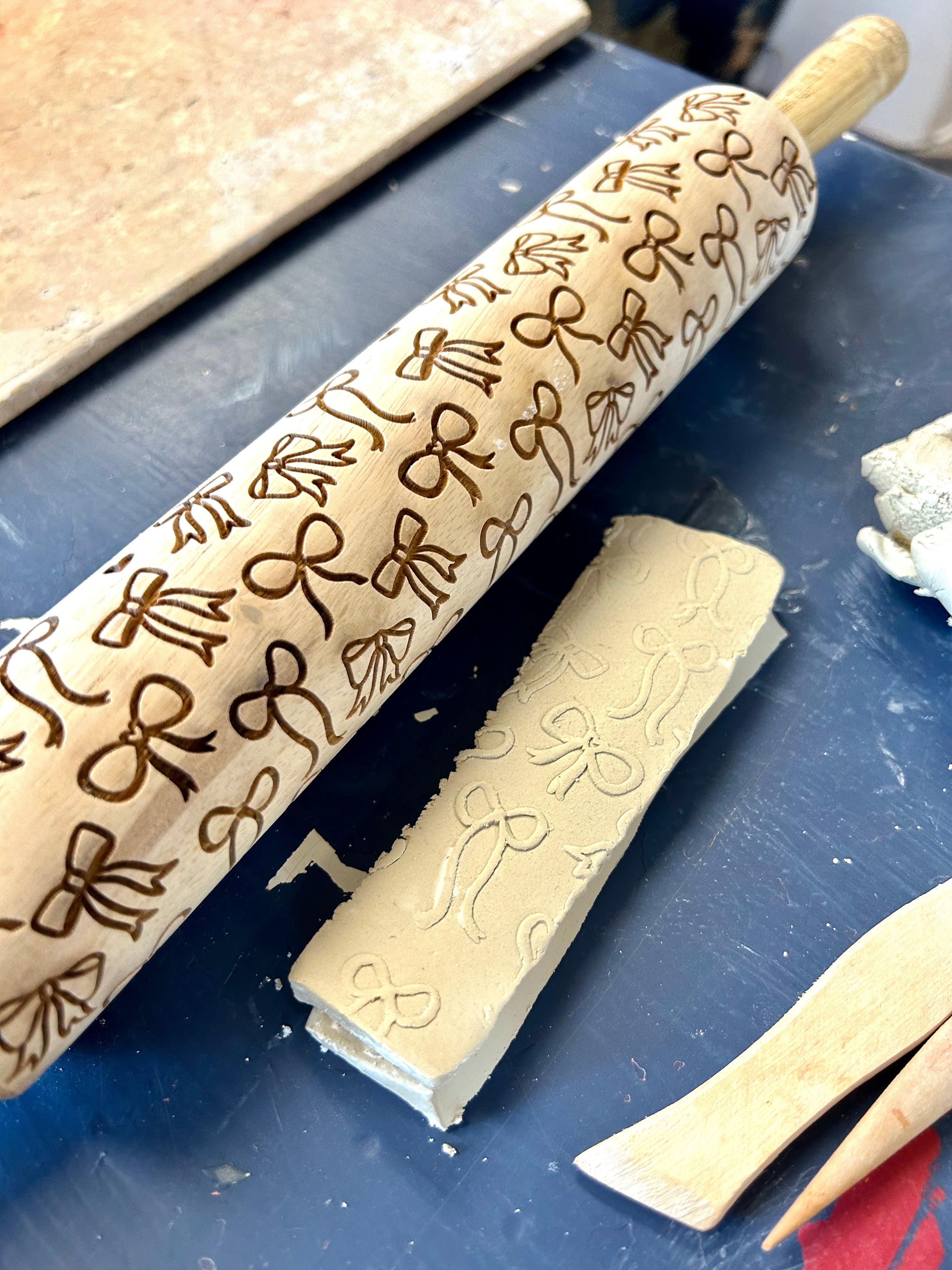 Bows Embossed Rolling Pin