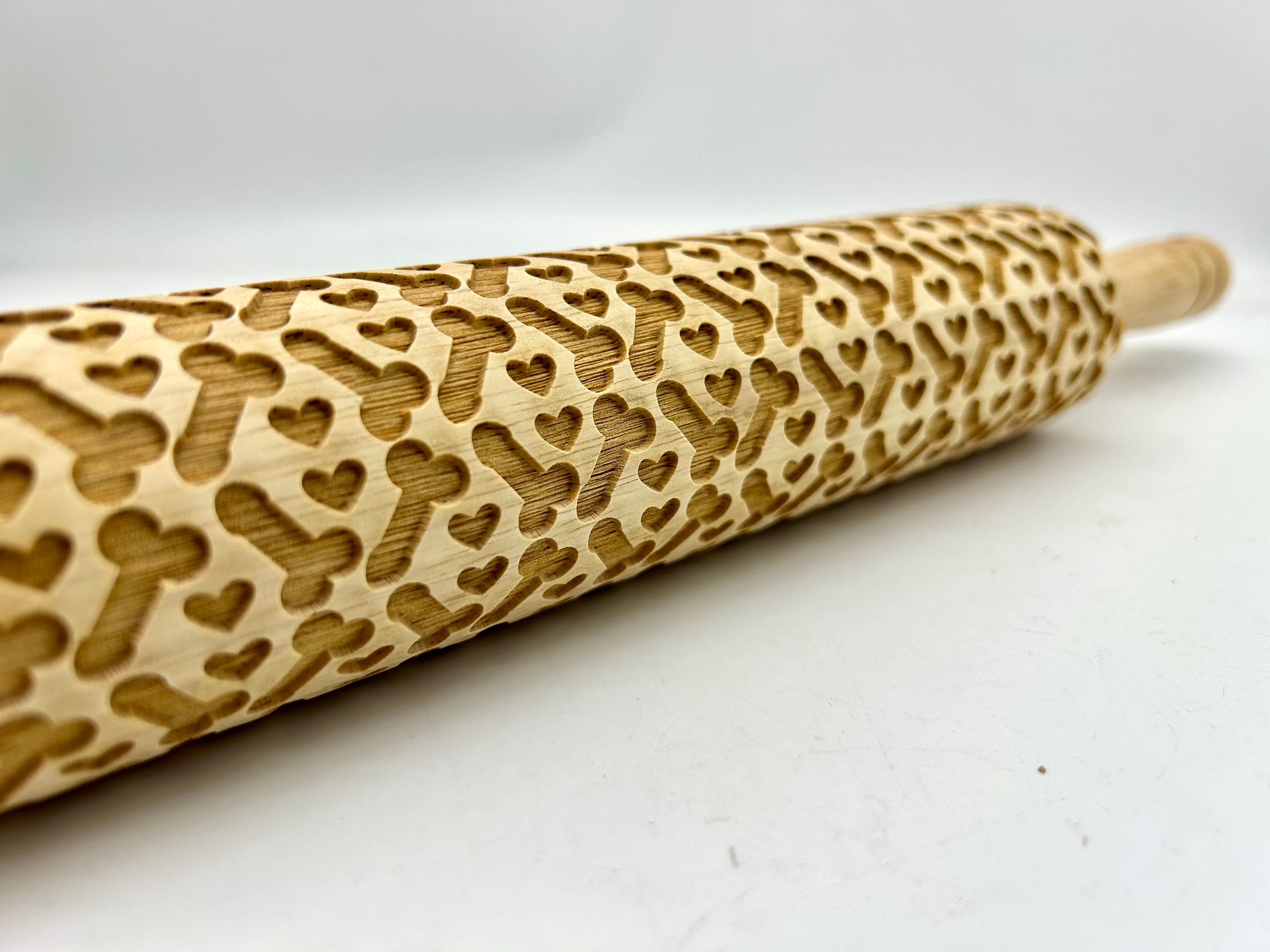 The Love Shaft Embossed Rolling Pin