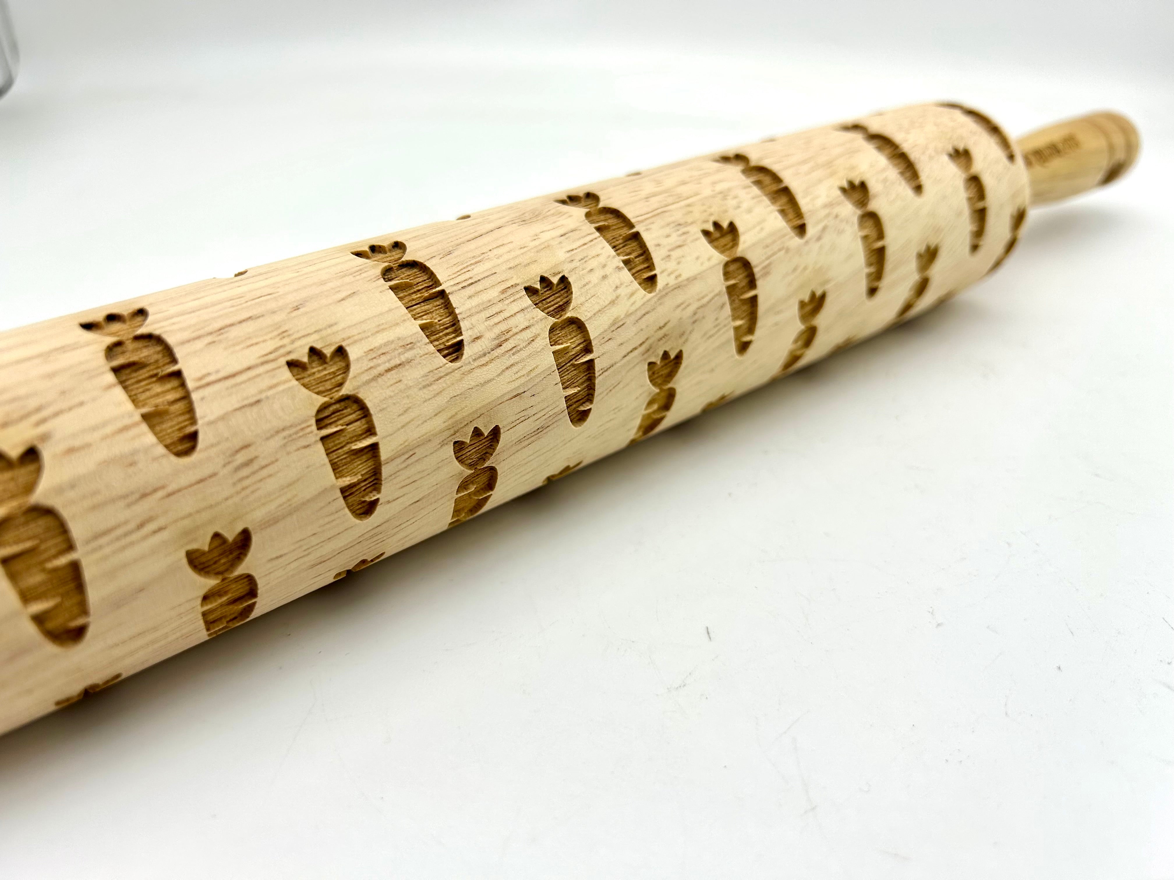 Carrots Embossed Rolling Pin