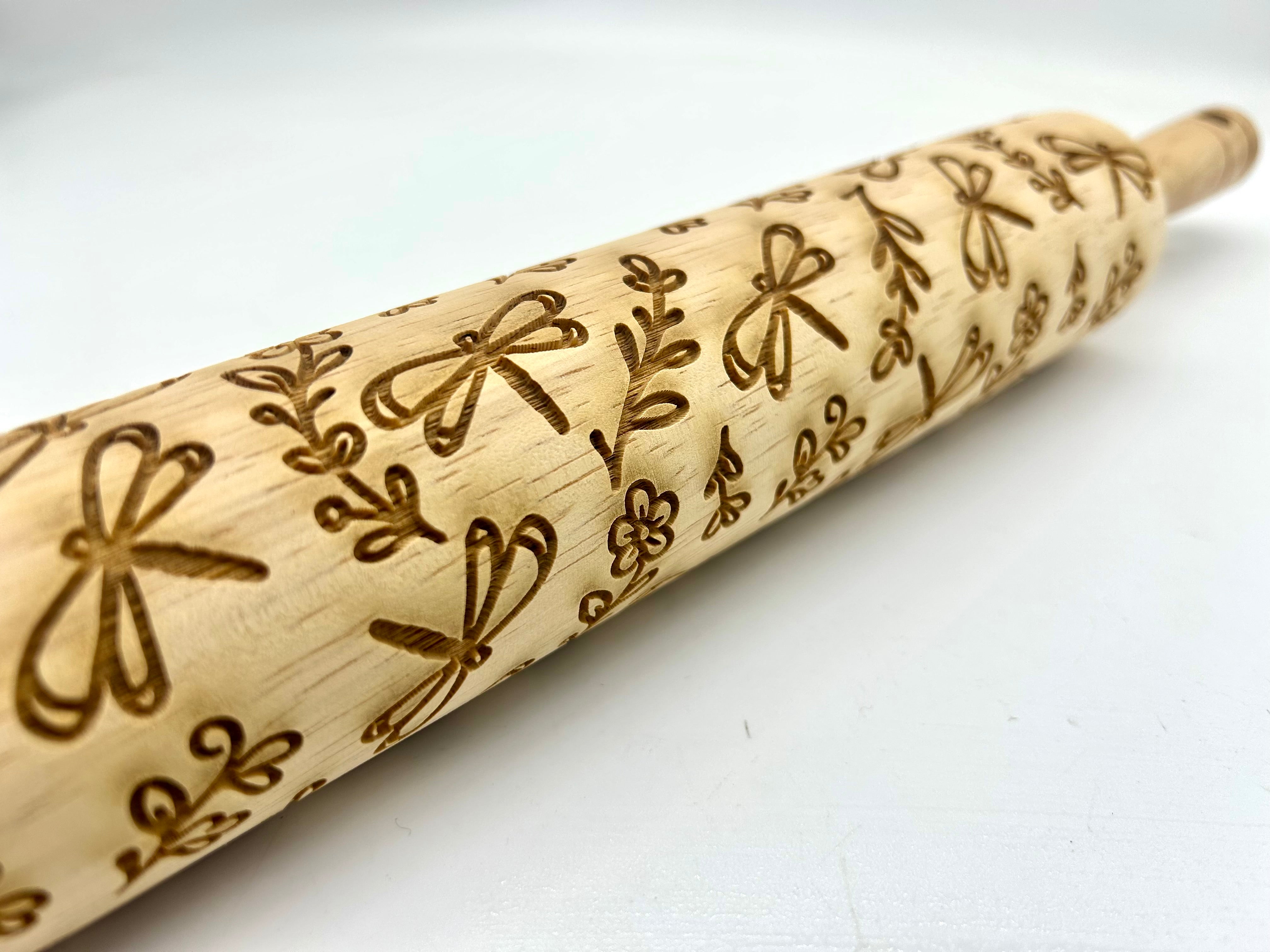 Dragonfly Embossed Rolling Pin
