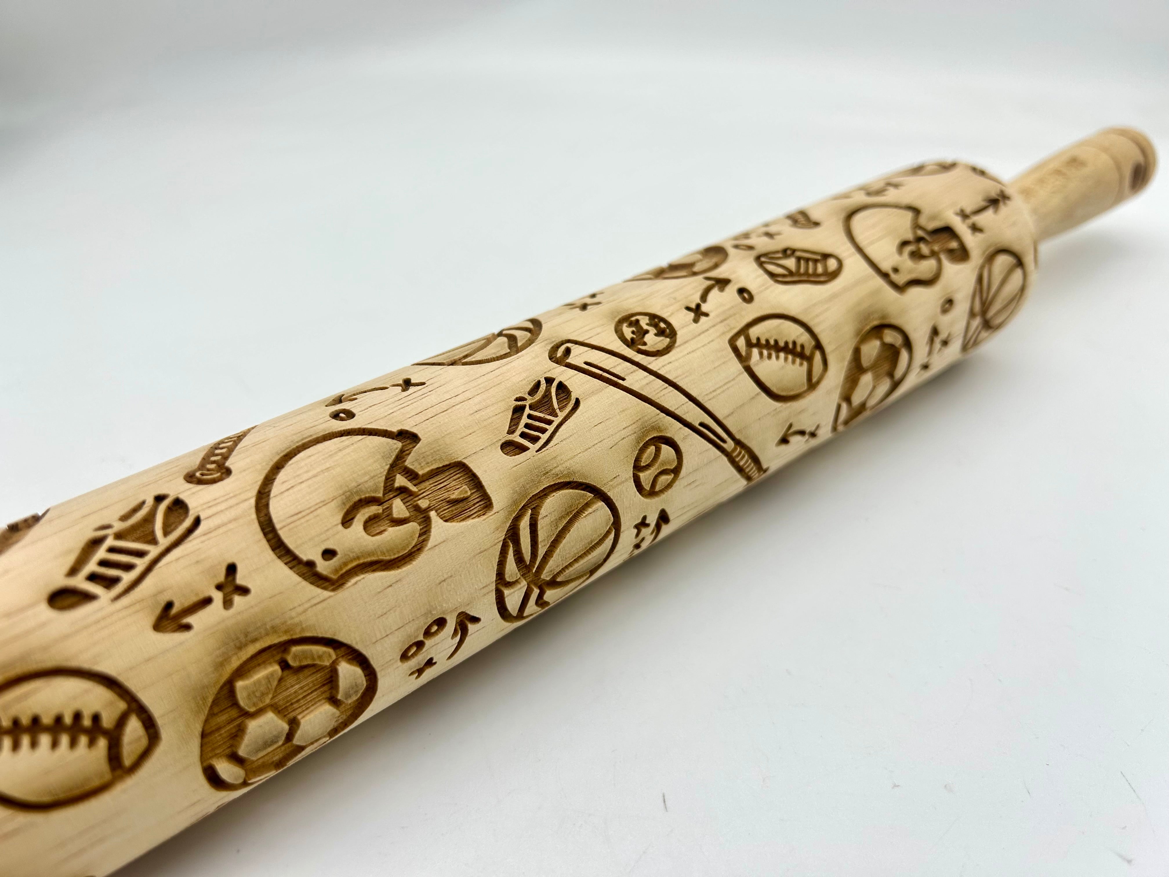 Sports Themed Embossed Rolling Pin