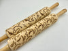 Christmas Doves Embossed Rolling Pin