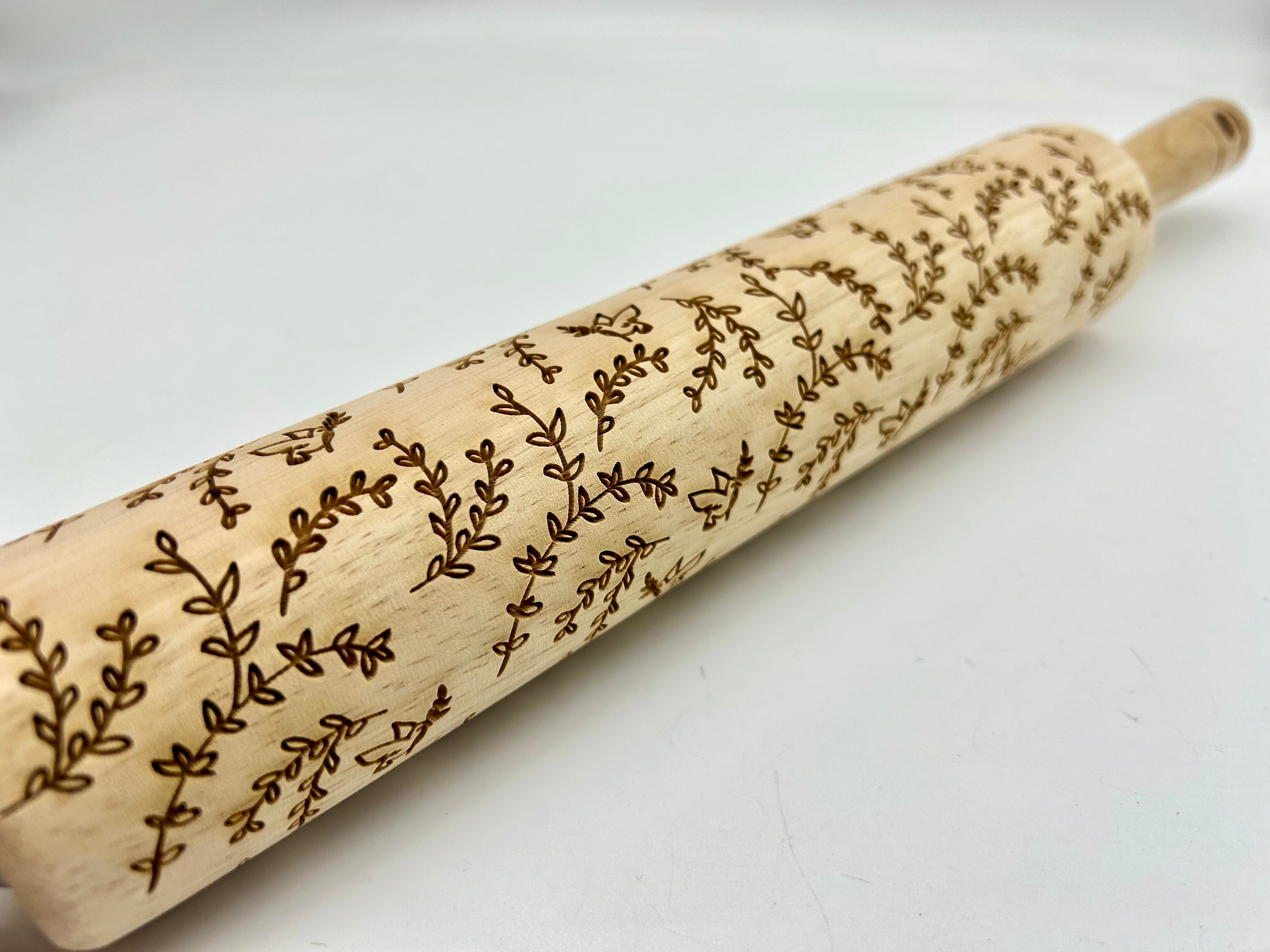 Christmas Doves Embossed Rolling Pin