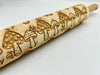 Mushroom Meander Embossed Rolling Pin