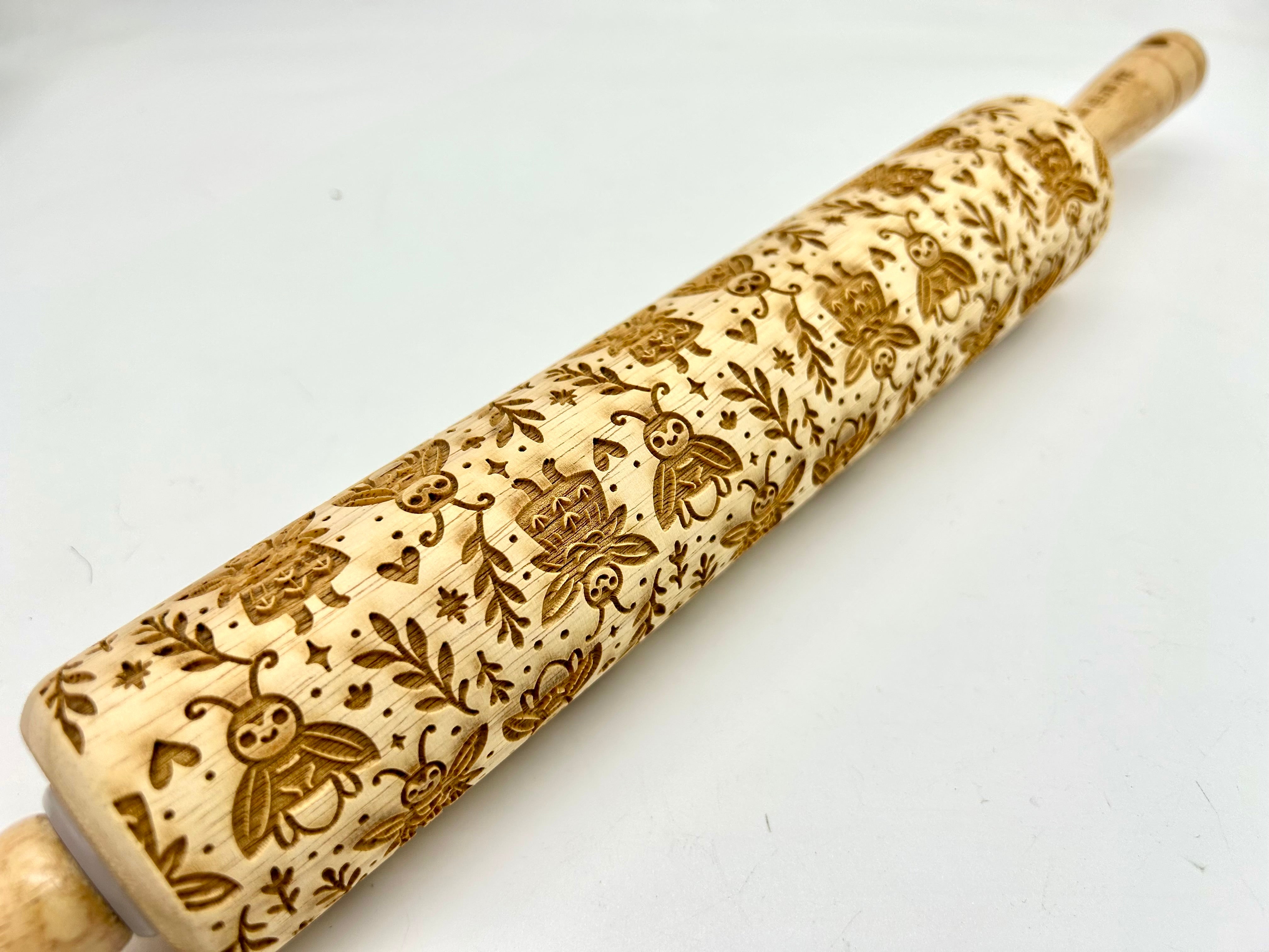 Fireflies Embossed Rolling Pin