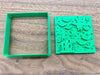 Witch and Bats Cookie Cutter and Stamp